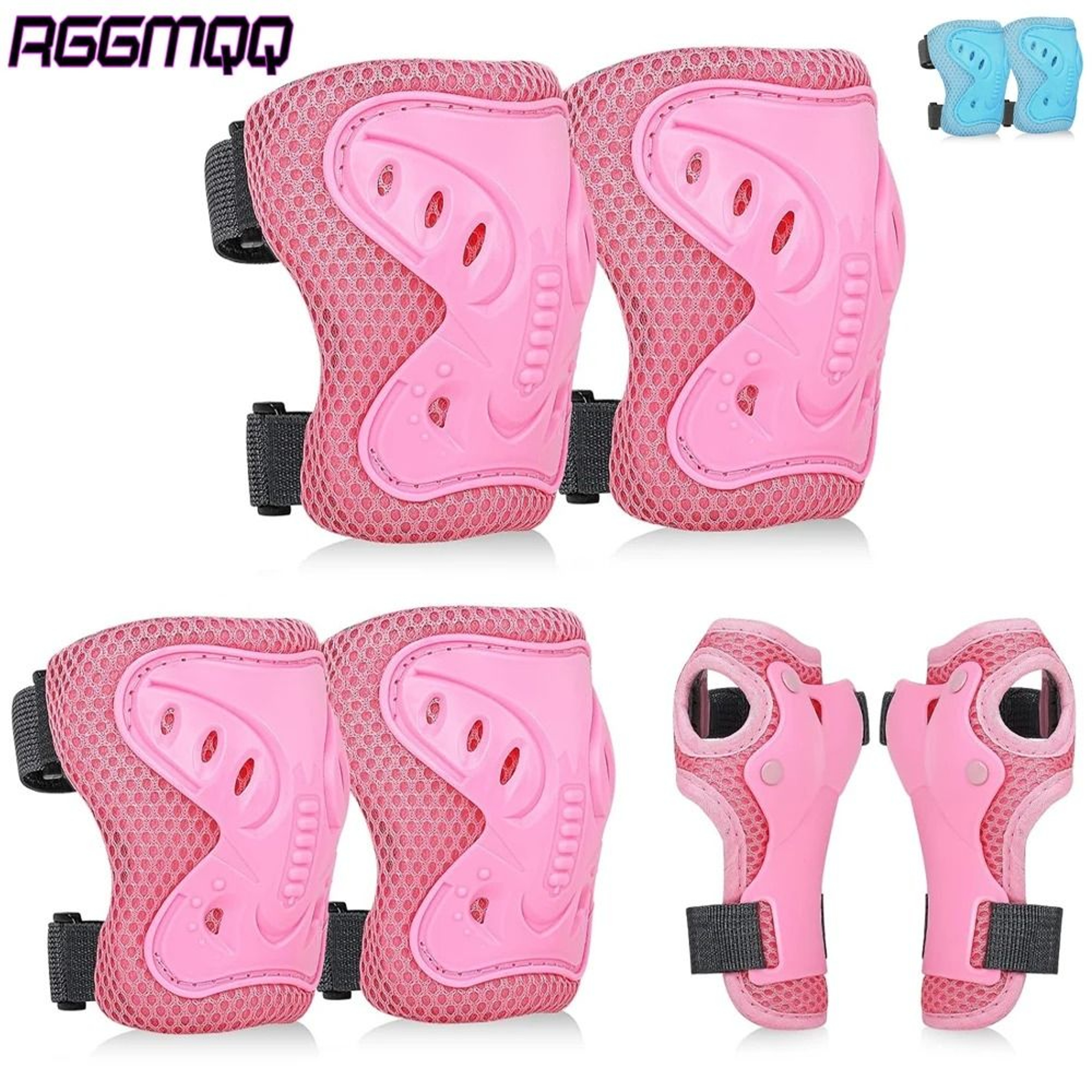 Kids 6 Piece Knee Elbow And Wrist Guard Set 0