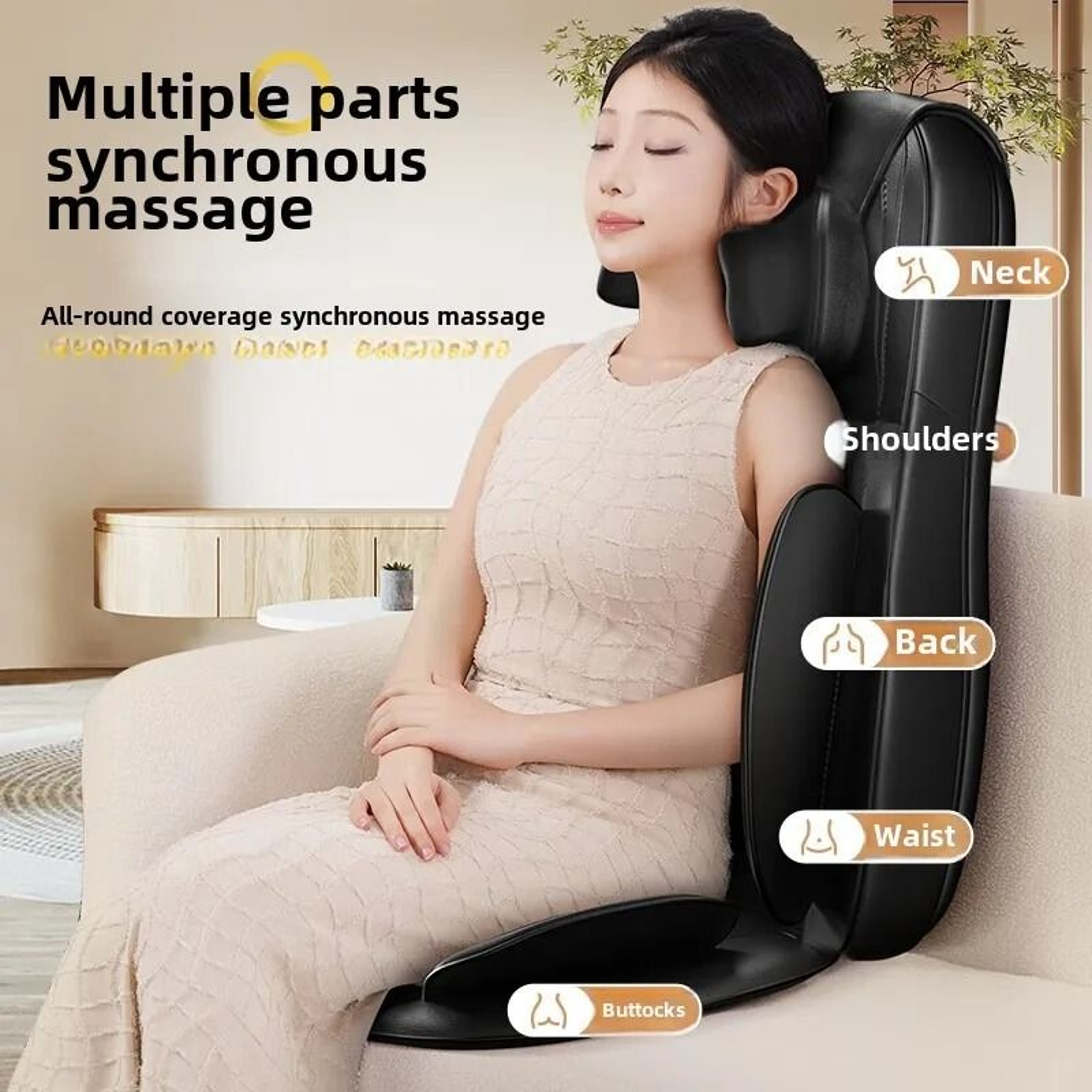 Full Body Shiatsu Massage Chair Cushion 6