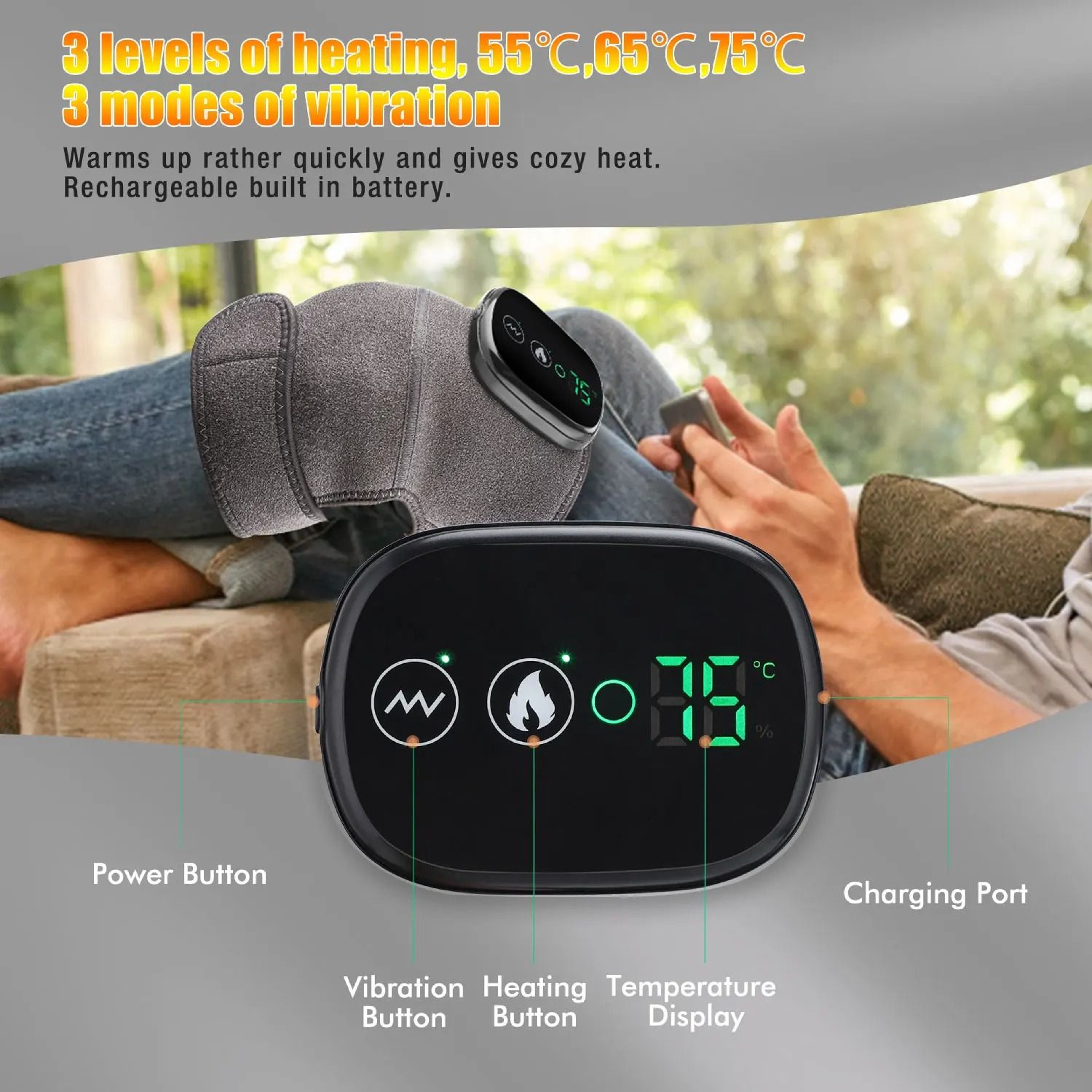 3 In 1 Heated Vibration Massage Wrap 9