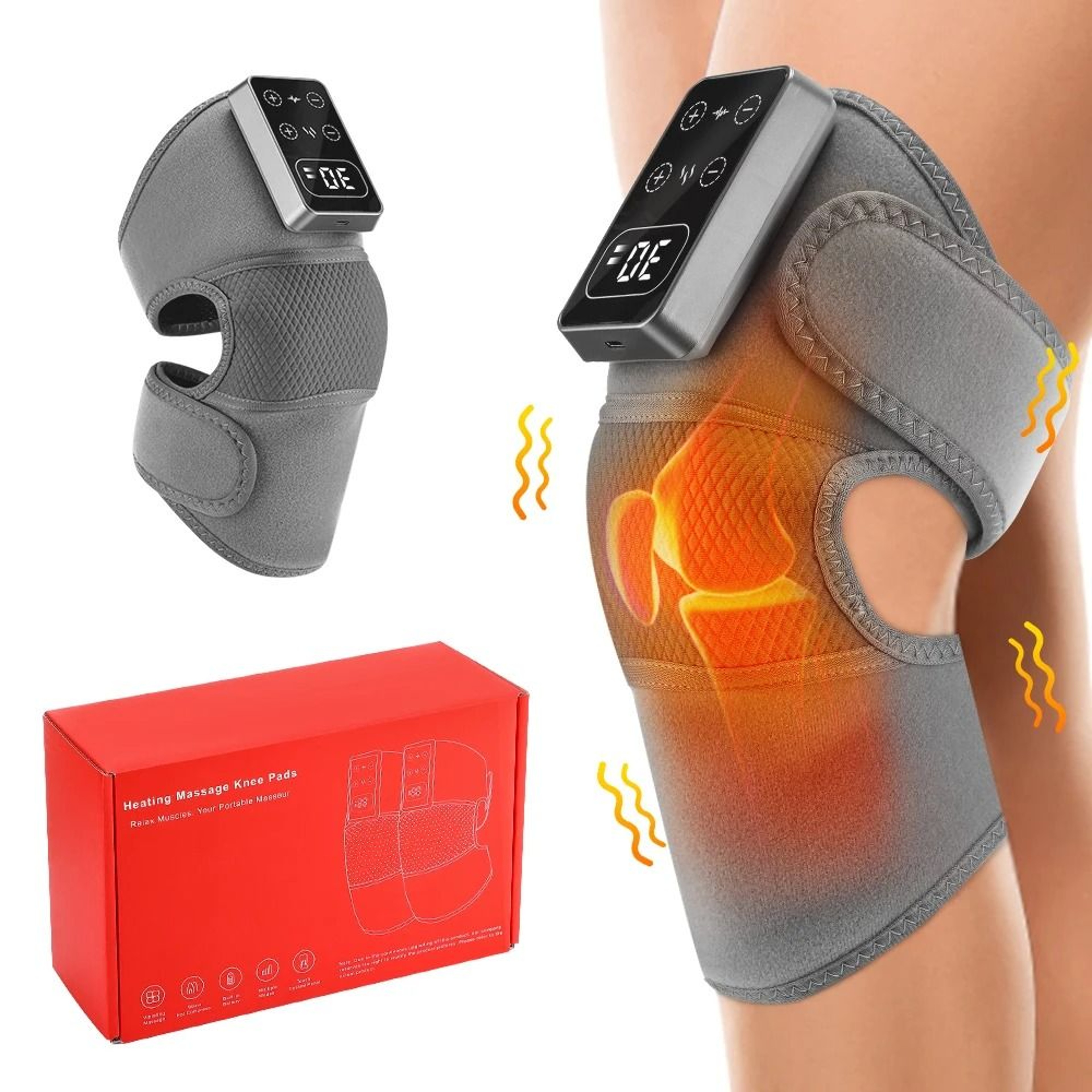 Cordless Heated Knee Massager And Shoulder Heating Pad 1