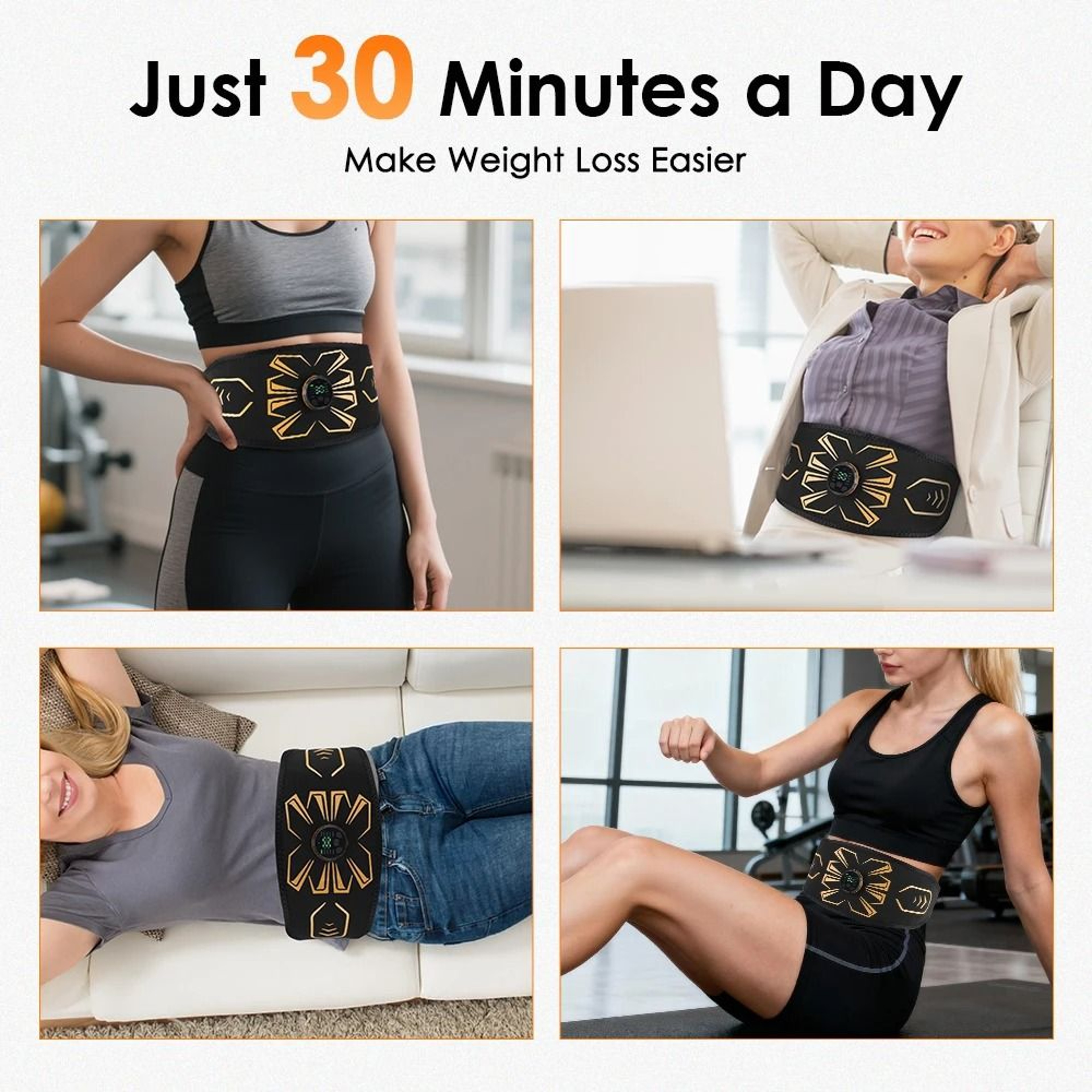 EMS Ab Toning Belt With 10 Electrode Pads 7