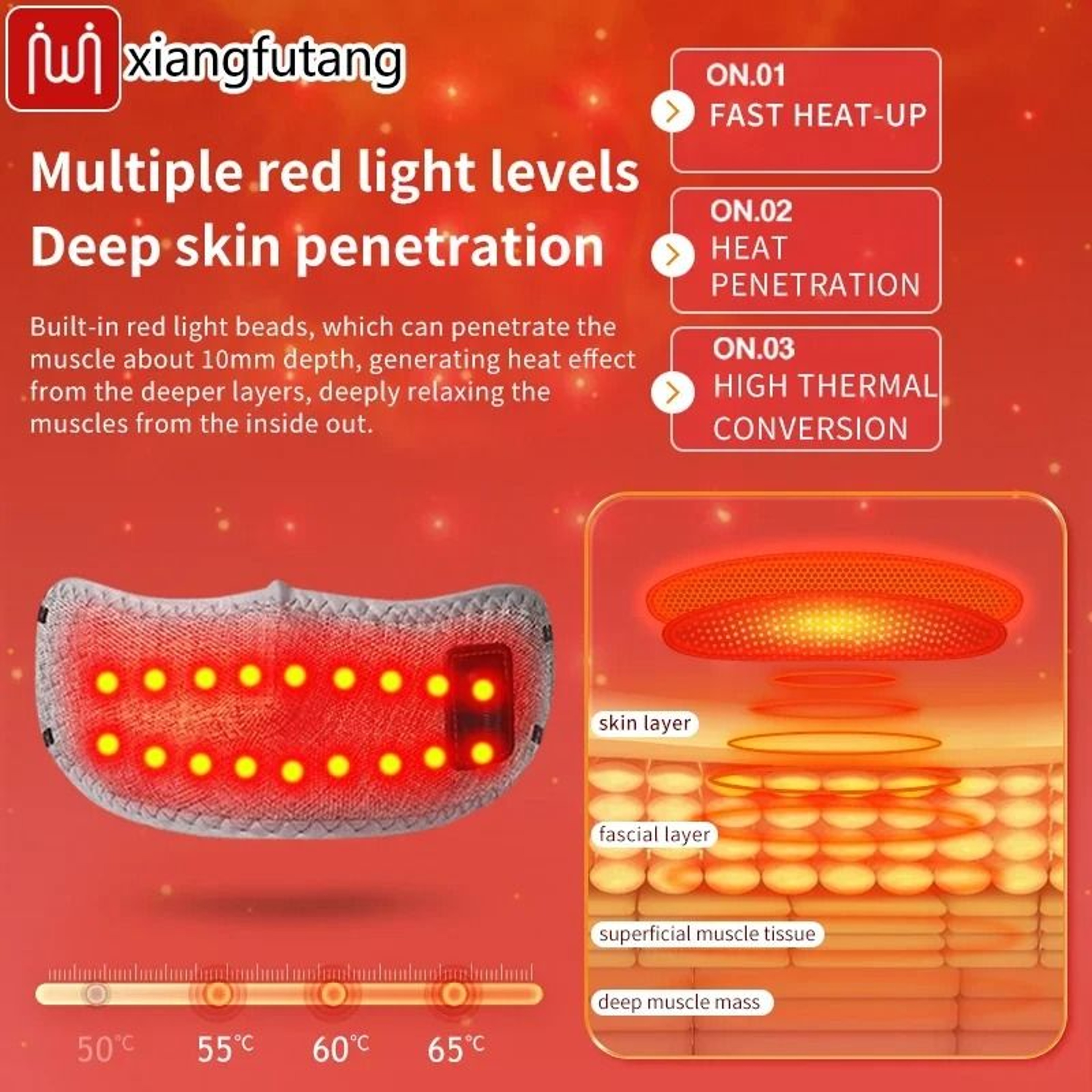 3 Level Red Light Heated Nose Comfort Wrap 4