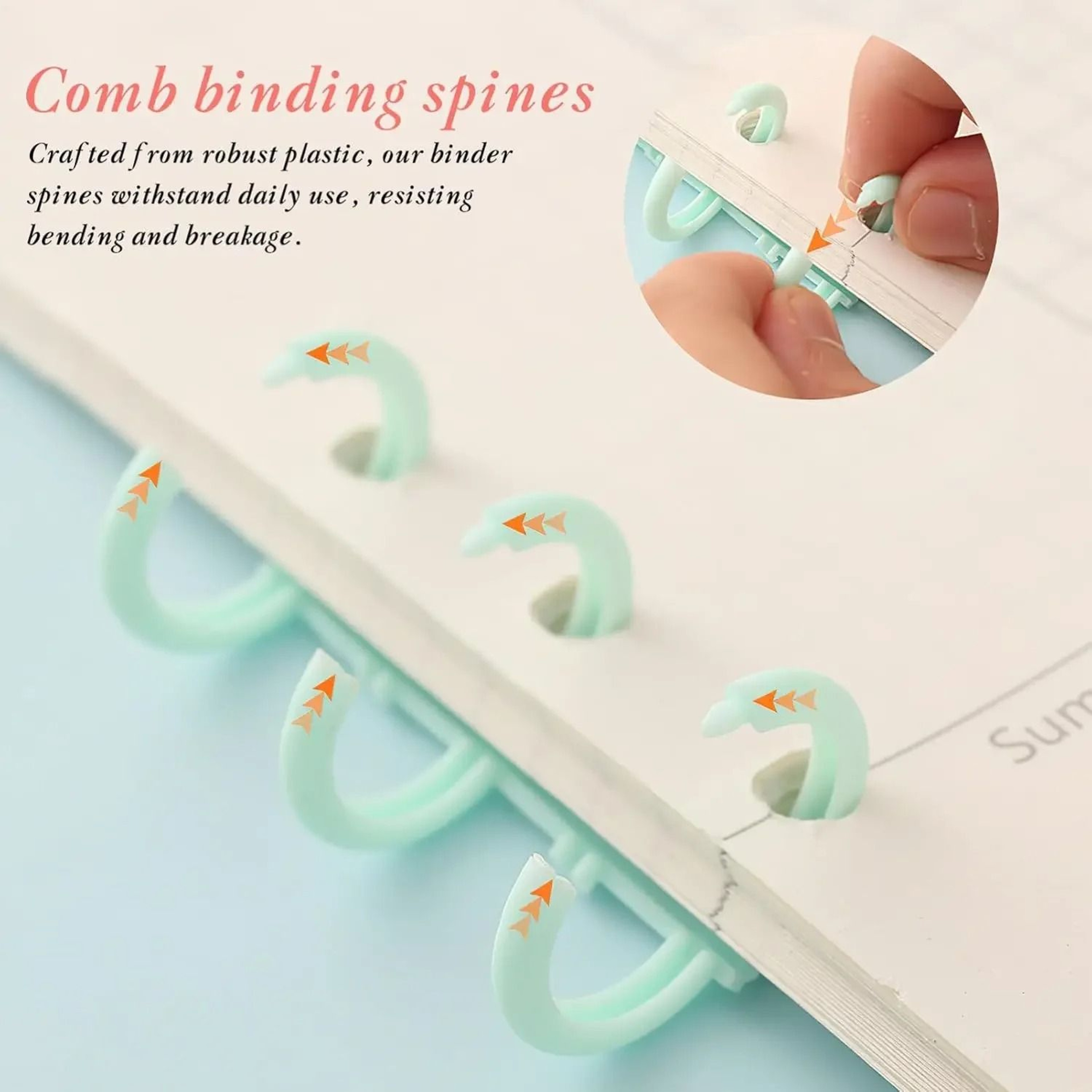 30 Ring Plastic Binding Spines 5 Or 10 Piece Set 6