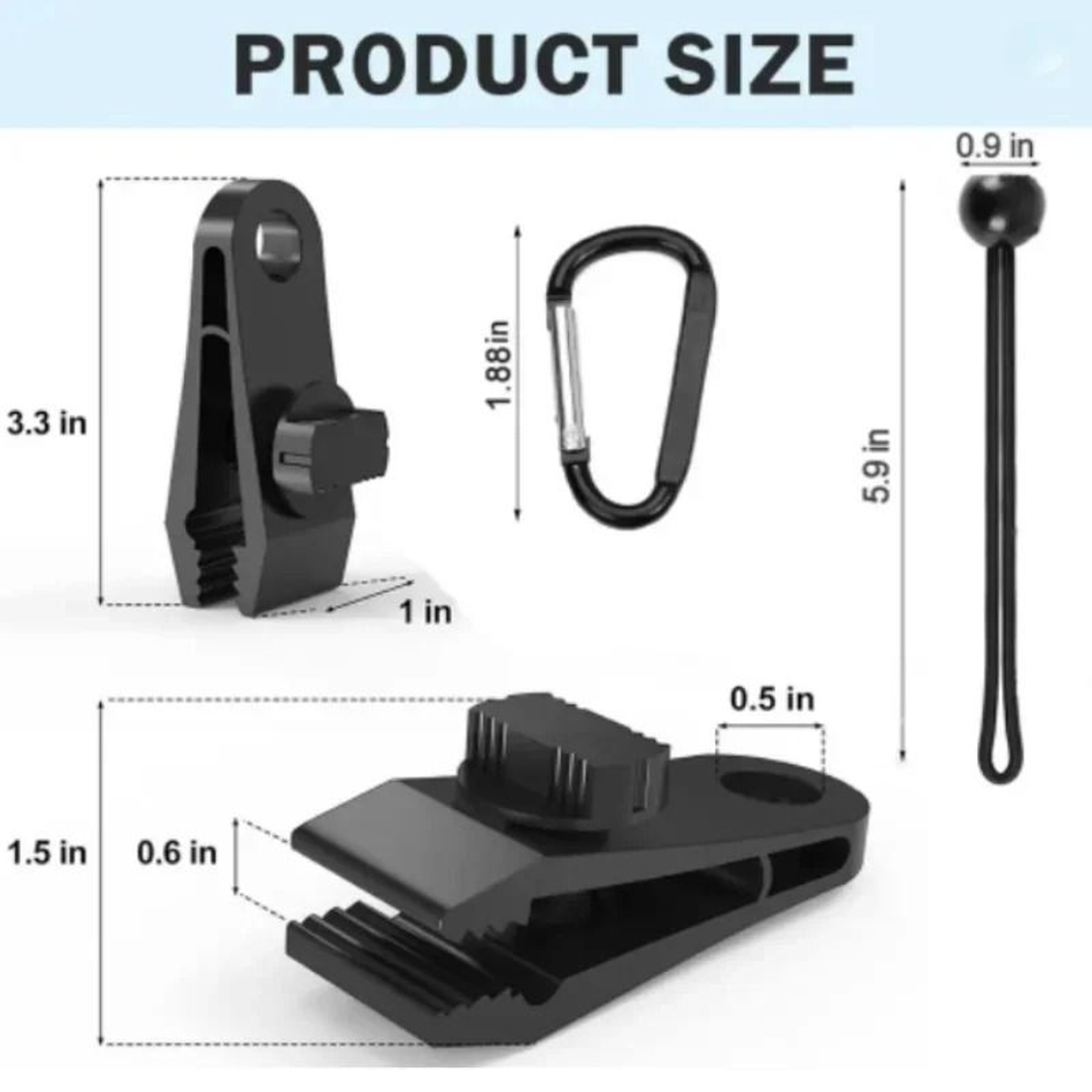 Secure Grip Heavy Duty Tarp Clips And Tent Clamps 5