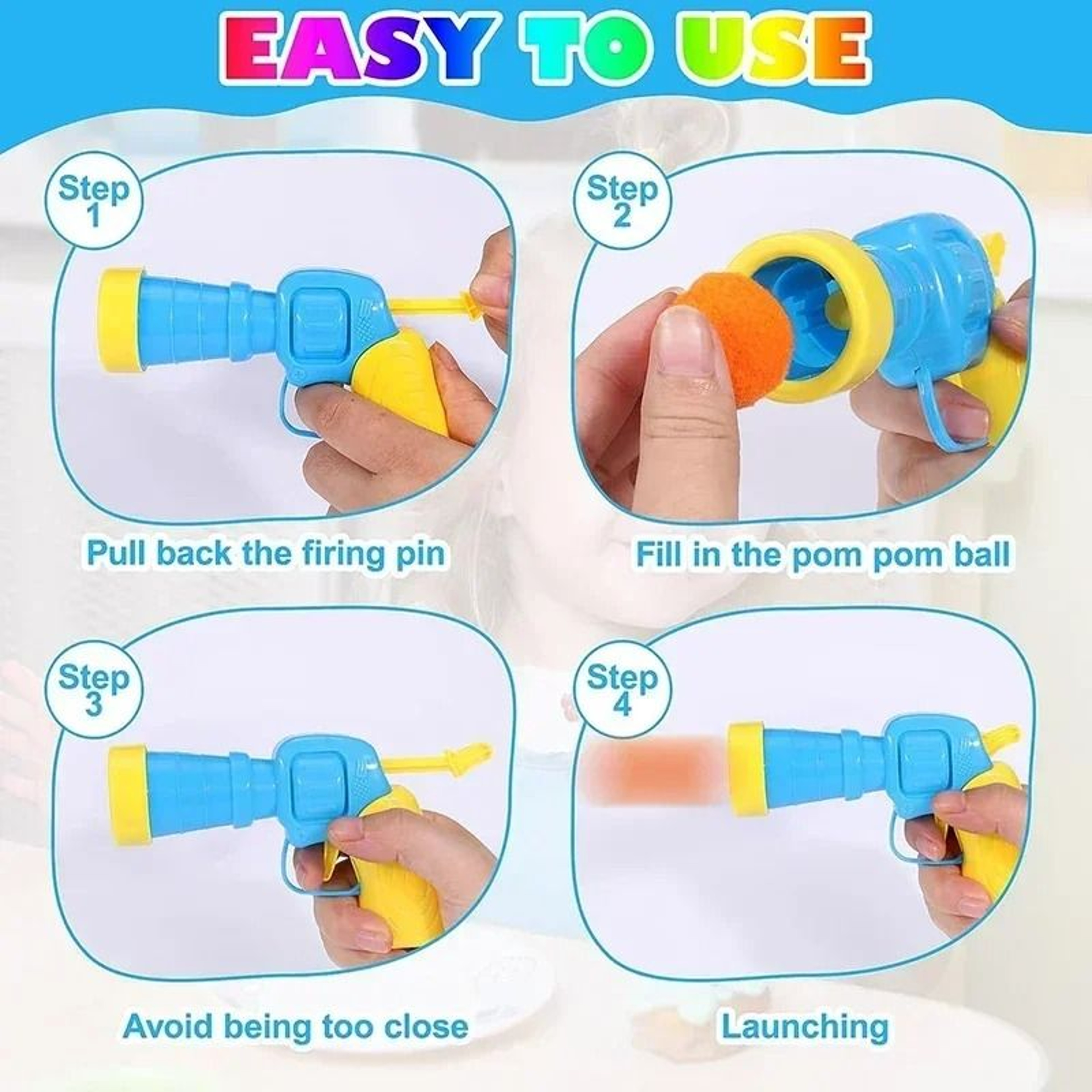 PouncePlay Interactive Cat Ball Launcher Toy For Kittens Indoor Exercise 10