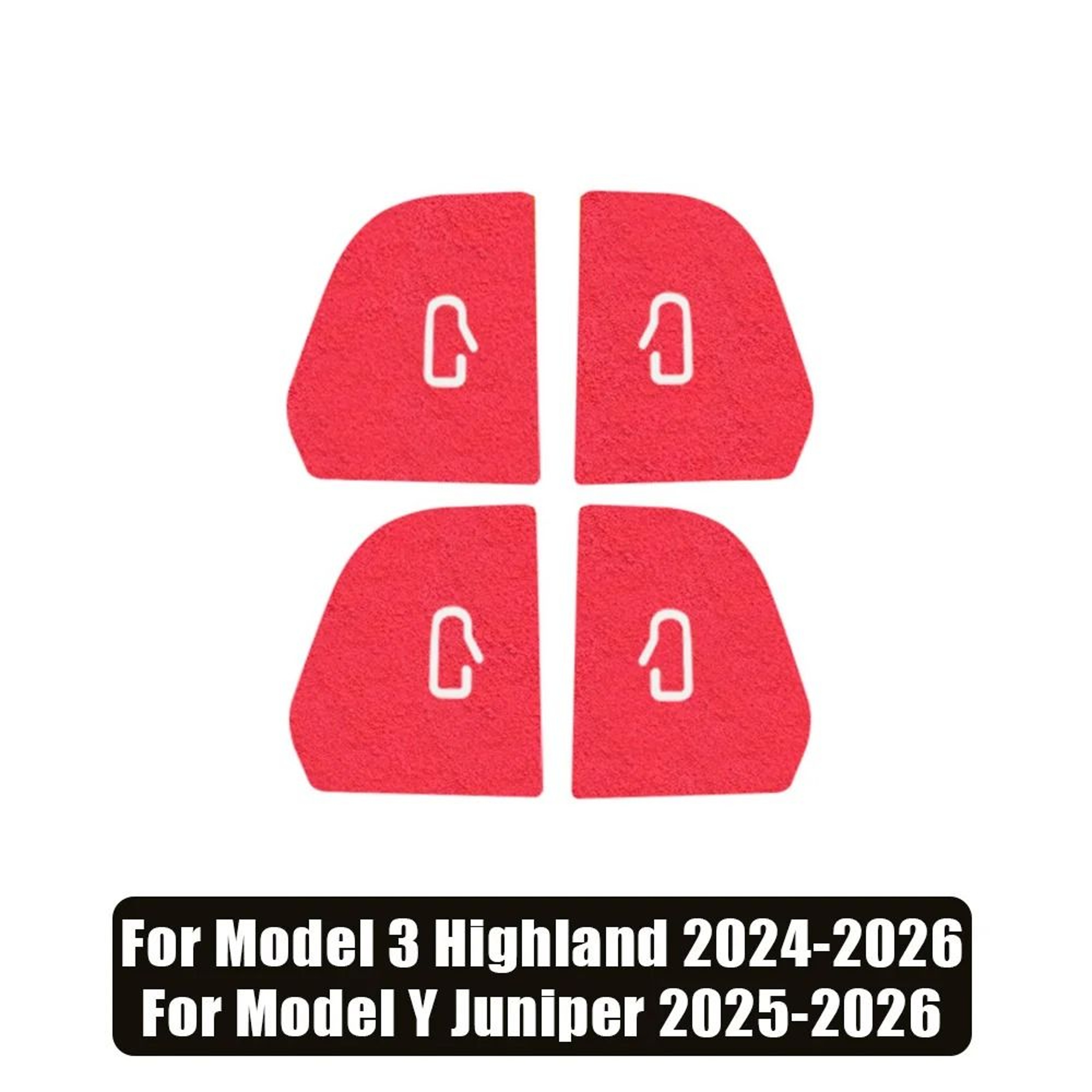 Tesla Model 3 Model Y Door Button Interior Sticker Set 4