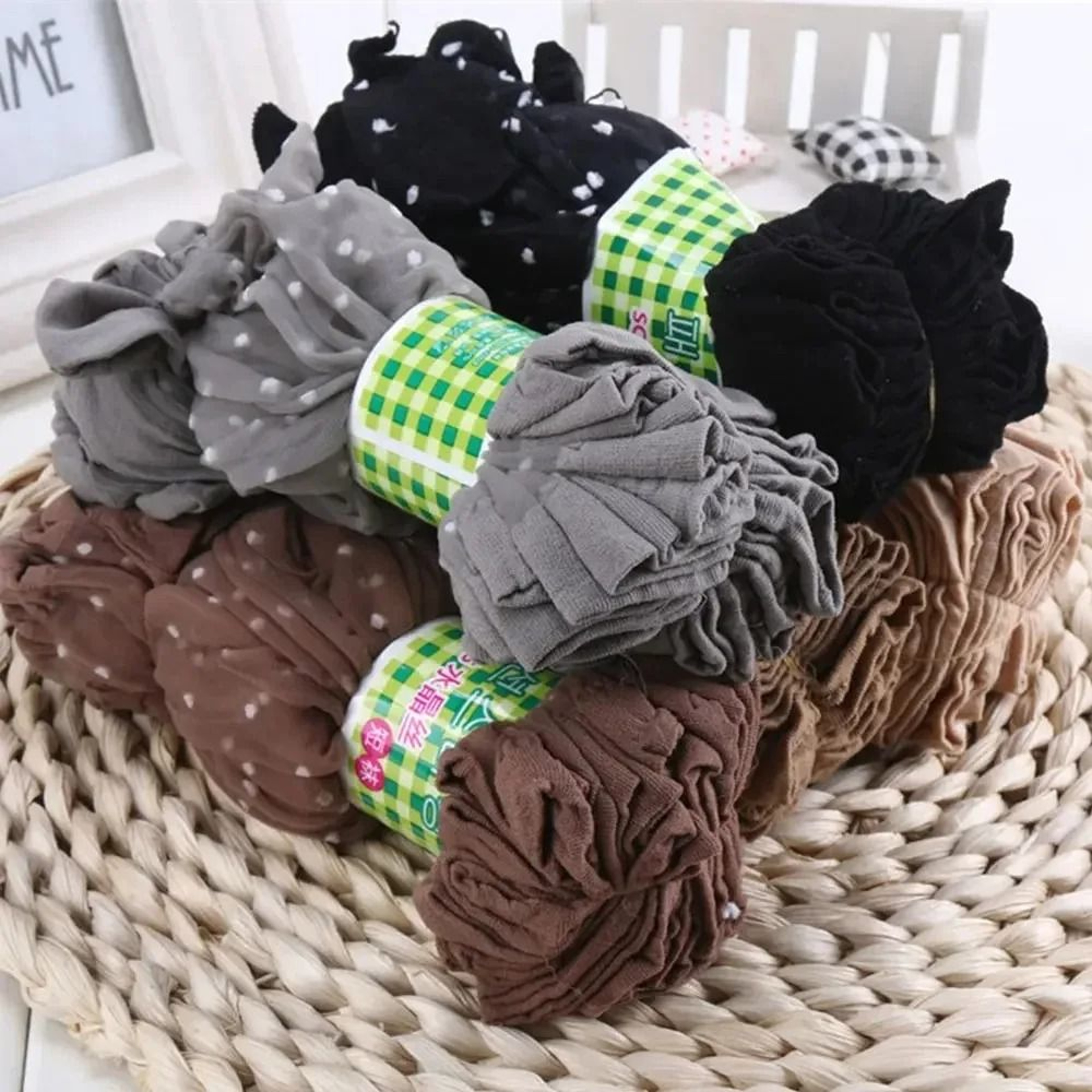 Sheer Black Polka Dot Ankle Socks For Women Lightweight Summer Fashion Style 10