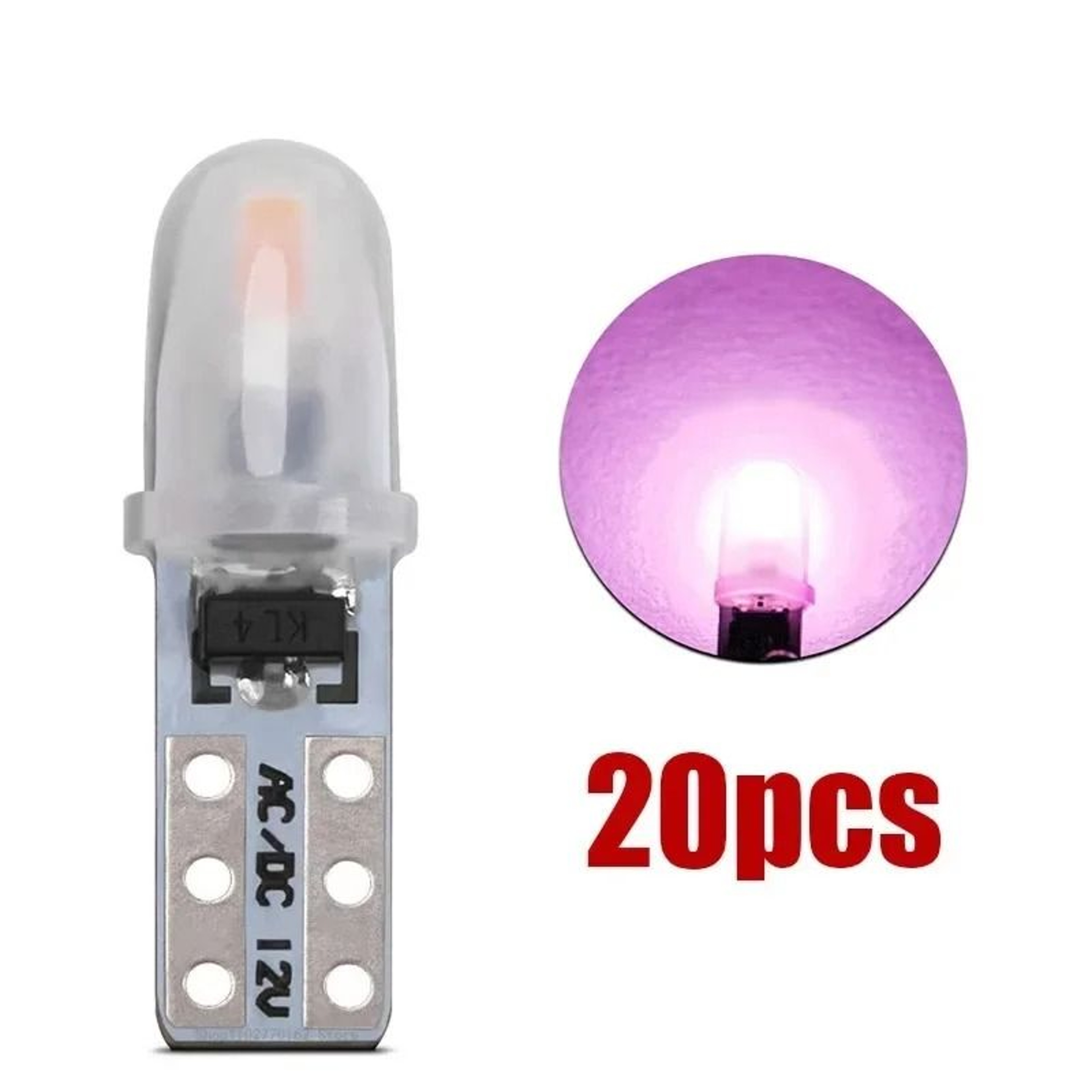 T5 LED Dashboard Bulbs 3014 SMD Instrument Cluster Lights 10