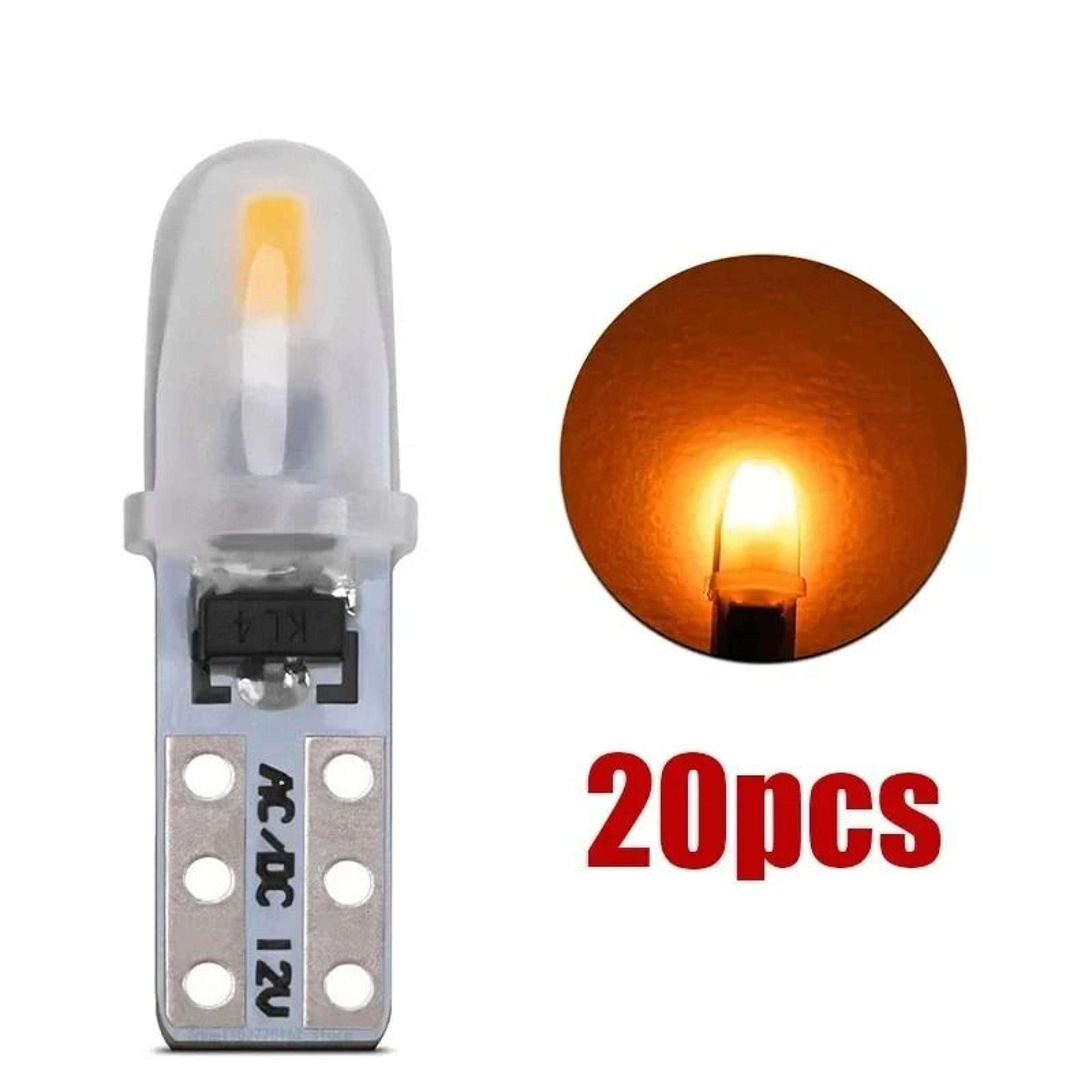 T5 LED Dashboard Bulbs 3014 SMD Instrument Cluster Lights 9