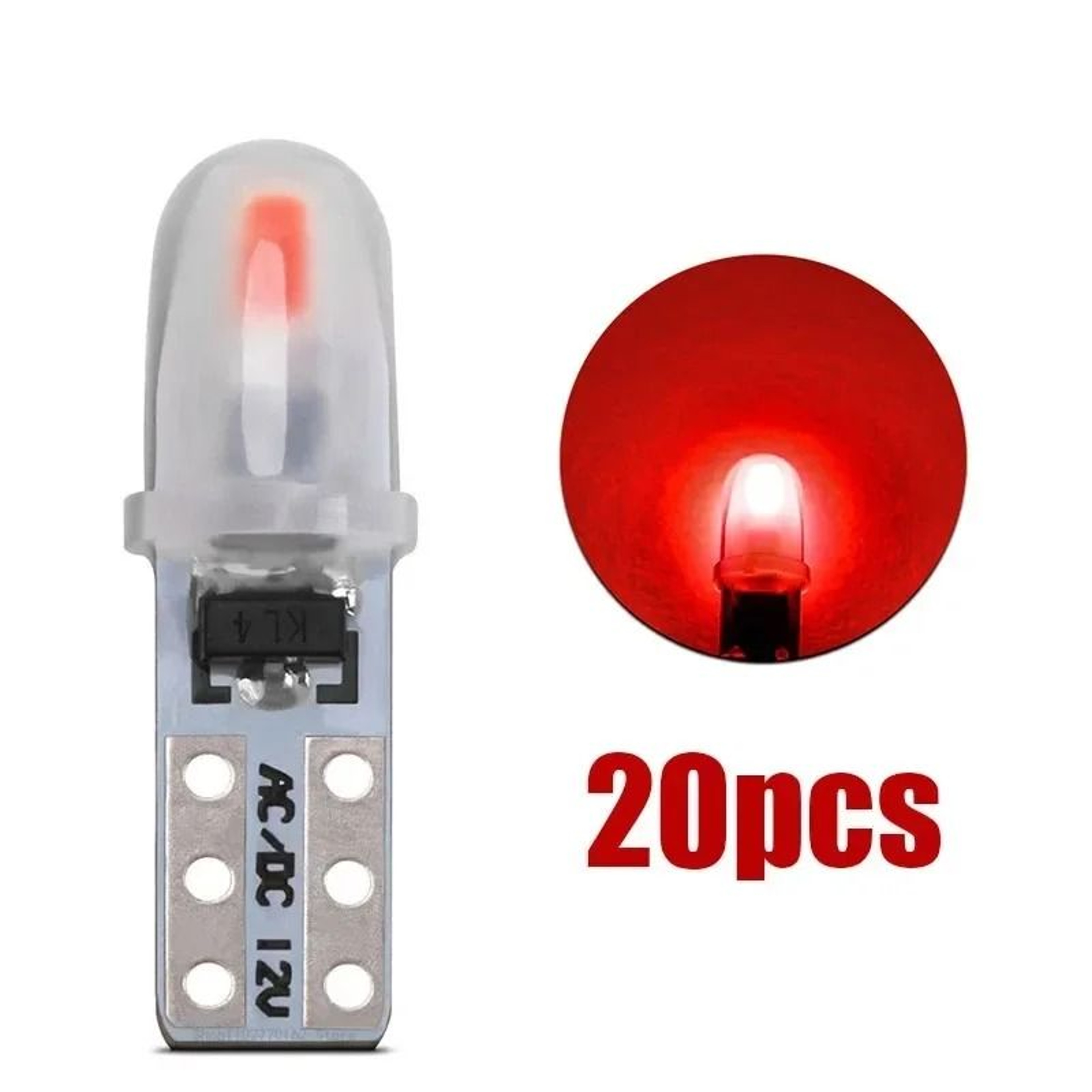 T5 LED Dashboard Bulbs 3014 SMD Instrument Cluster Lights 8