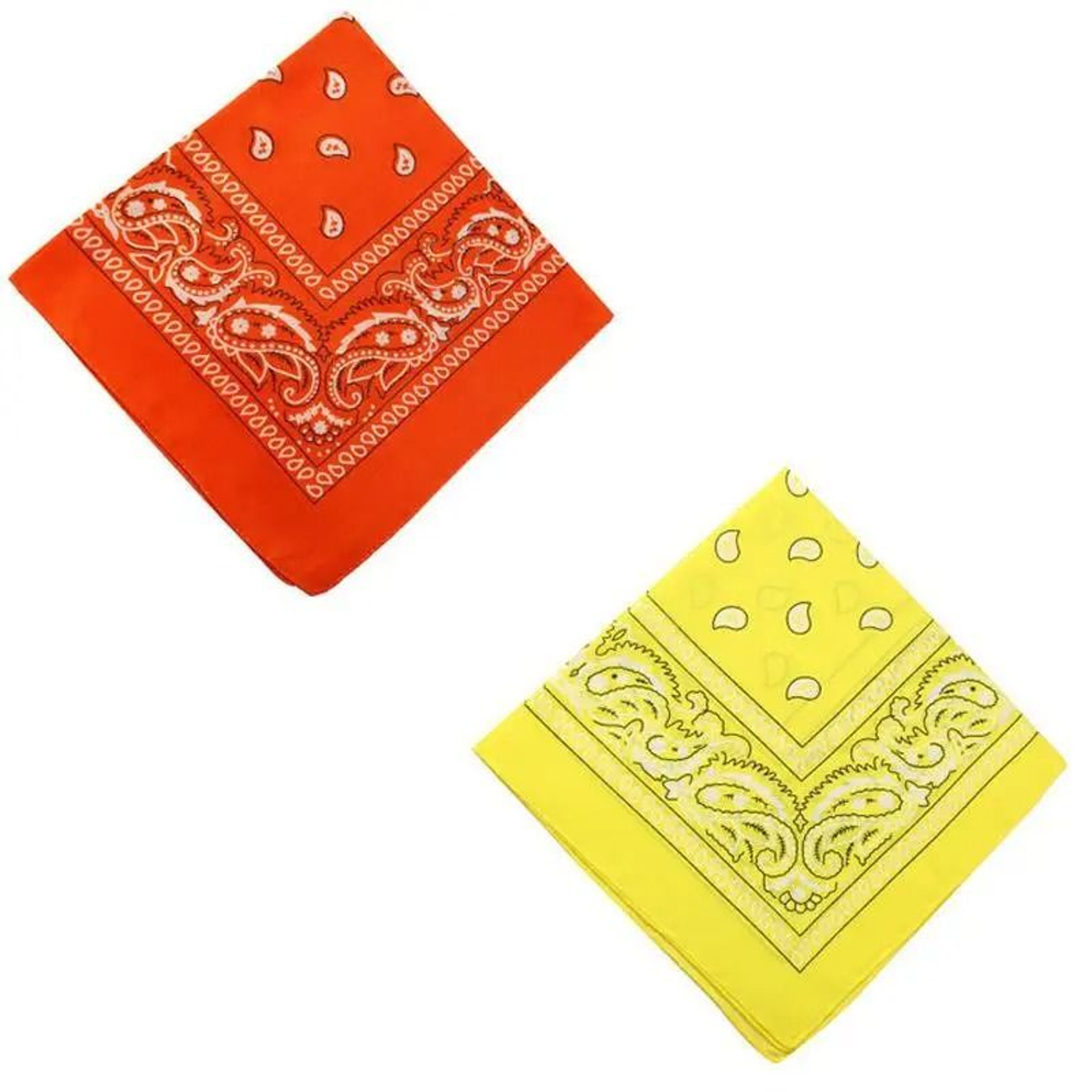 Classic Cotton Paisley Bandana Square Scarf 24