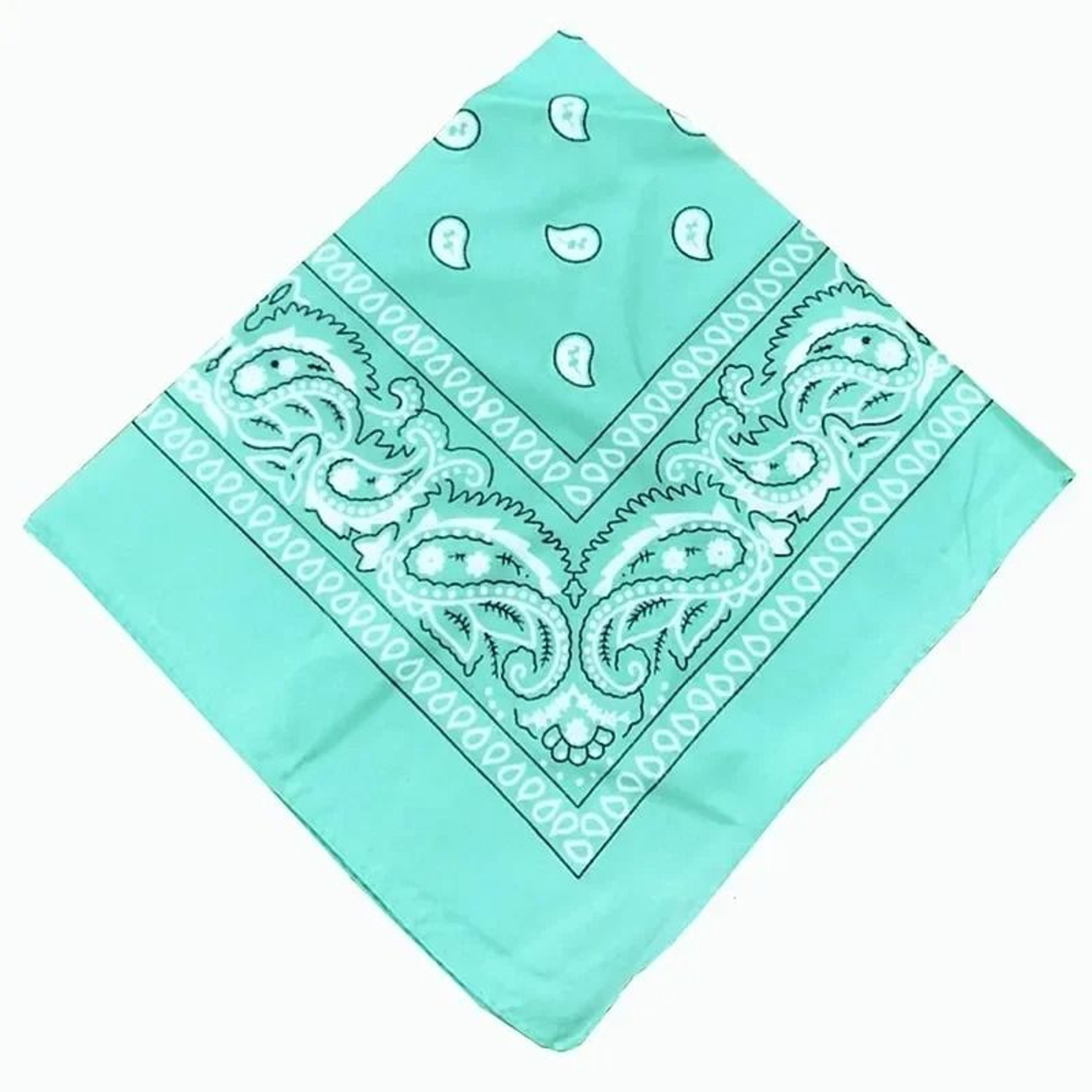 Classic Cotton Paisley Bandana Square Scarf 12