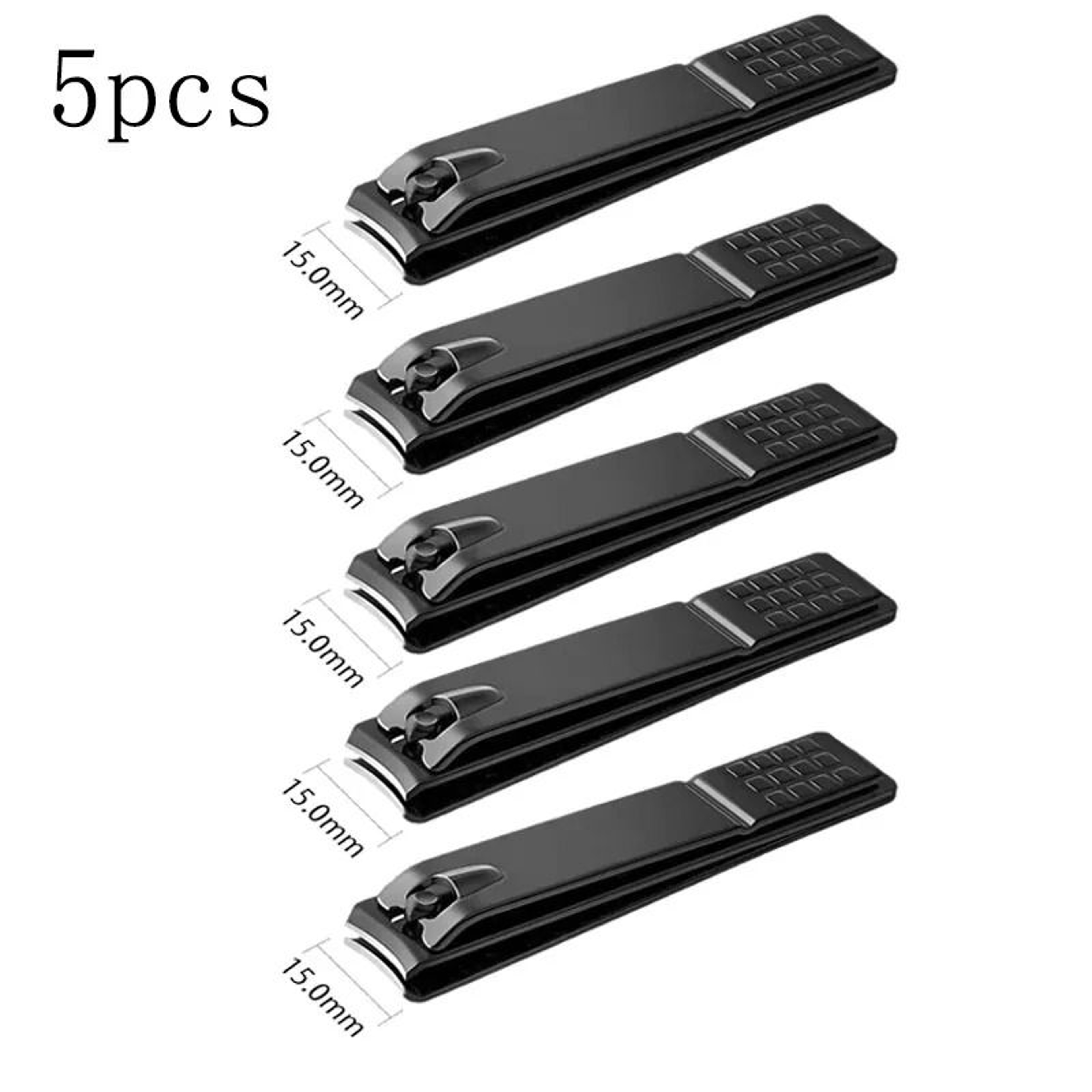 Professional Black Stainless Steel Nail Clippers For Thick Nails 15