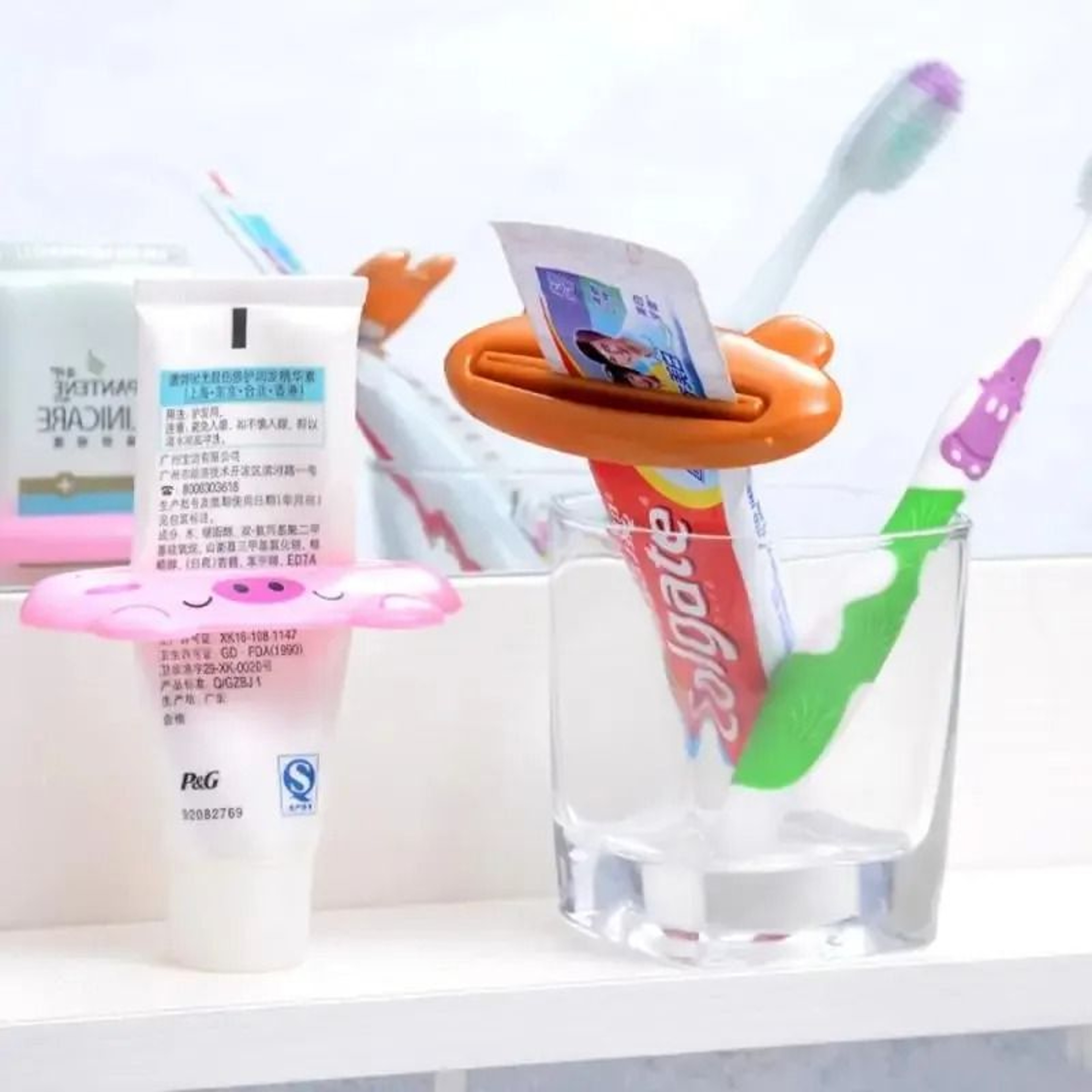 Cute Animal Toothpaste Tube Squeezer And Rolling Holder 23