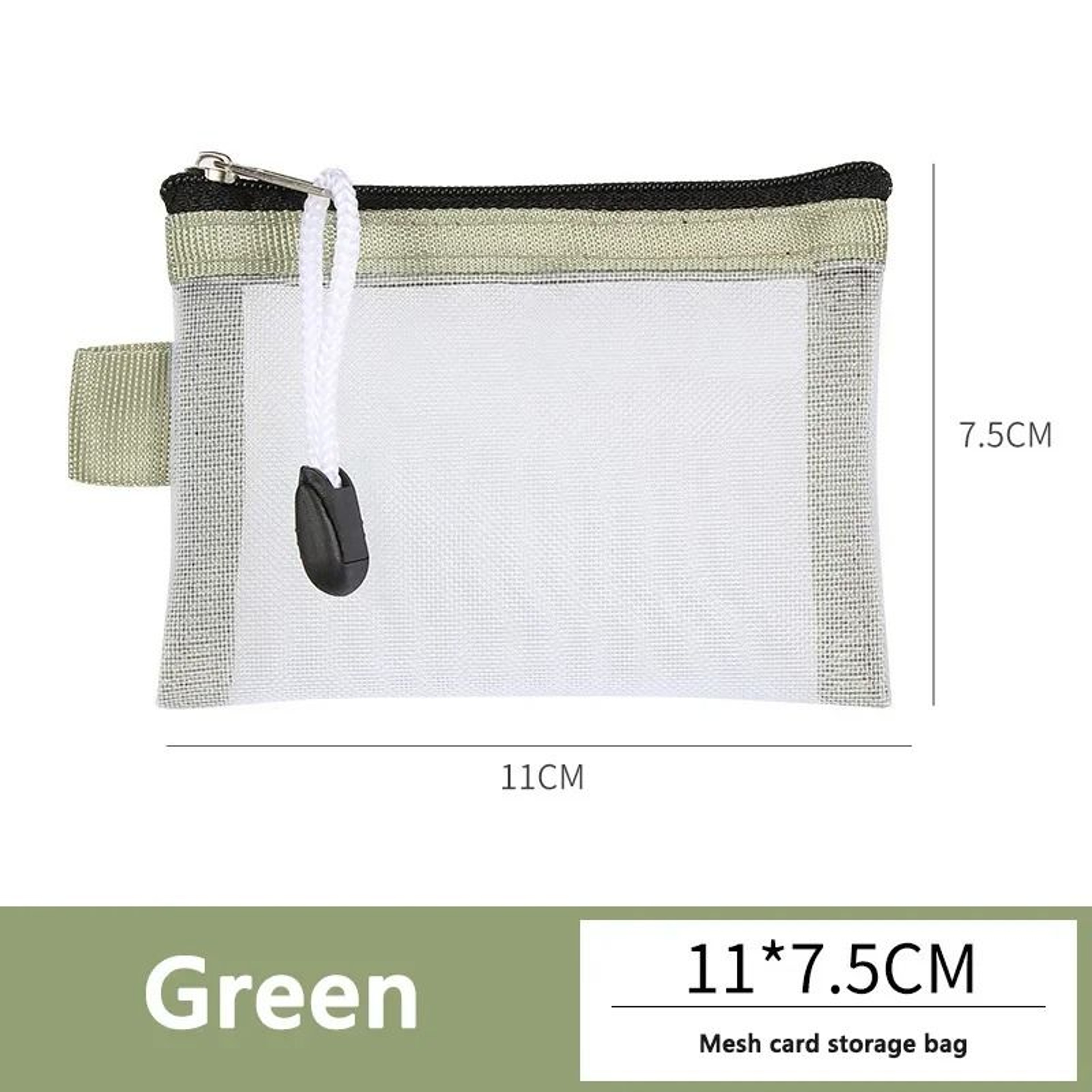 Portable Mesh Coin Purse And Cable Organizer 3