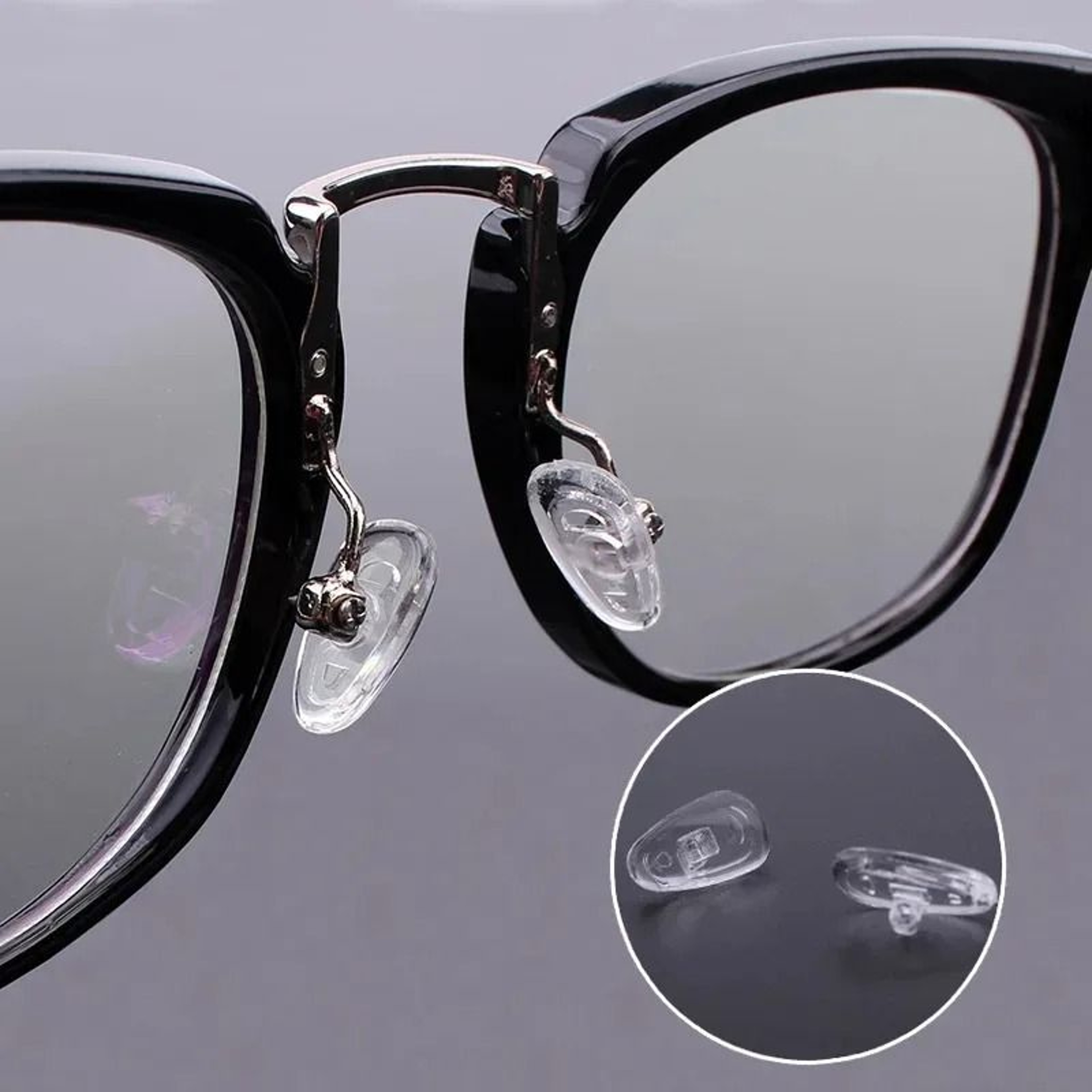 Clear Silicone Air Cushion Nose Pads For Secure Comfortable Everyday Eyeglass Fit 6