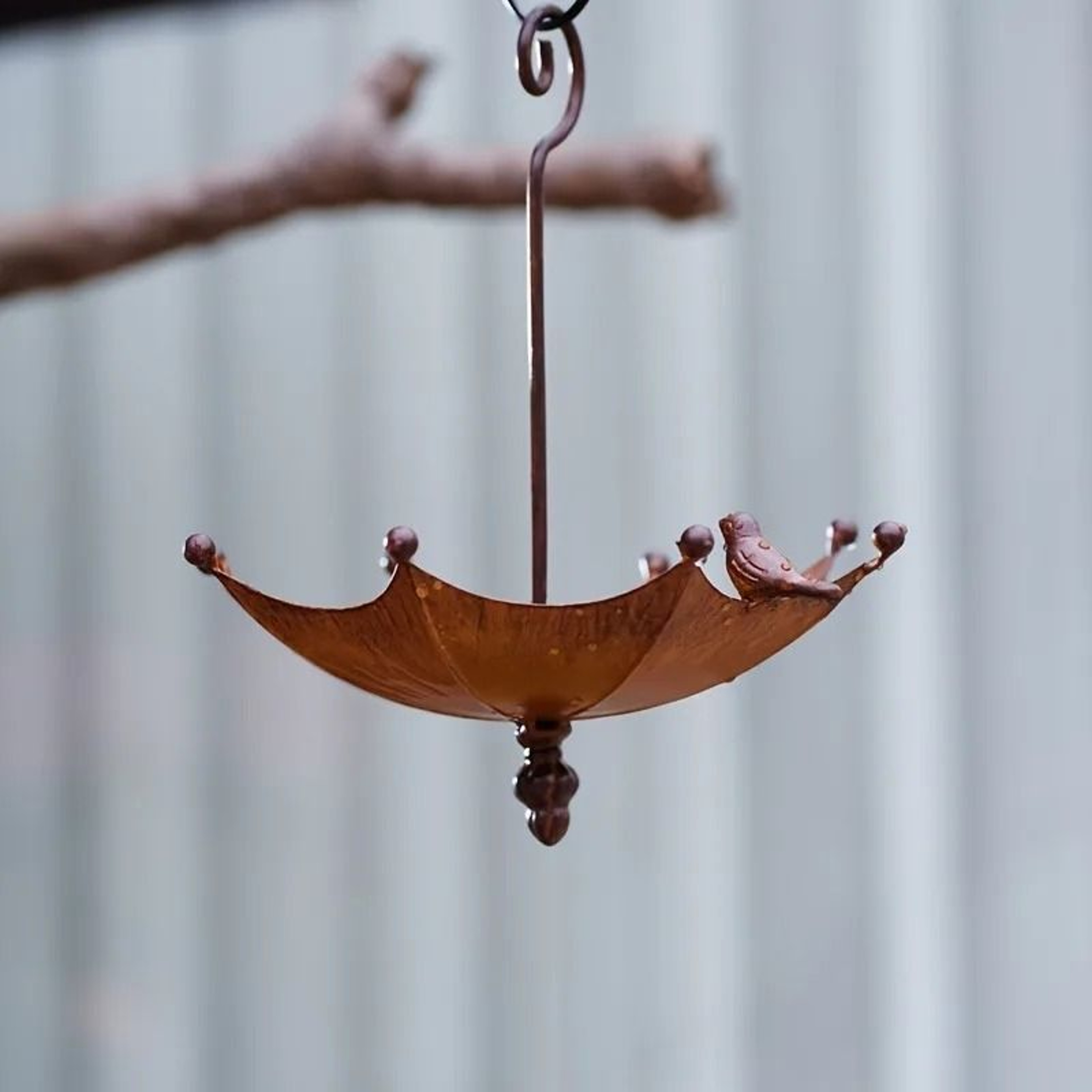 Umbrella Hanging Bird Feeder And Bird Bath 2