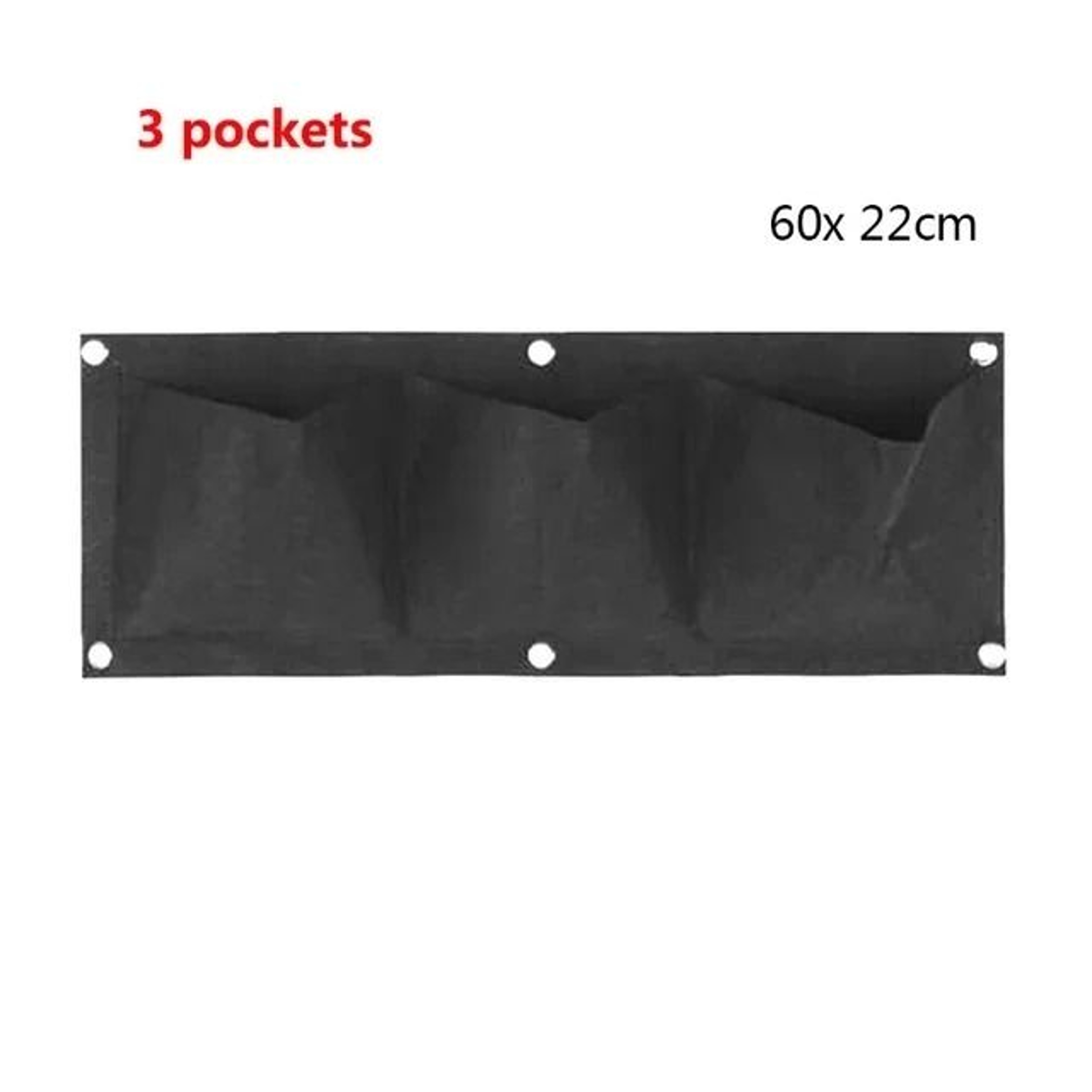 Multi Pocket Wall Hanging Planter Bag For Herbs Flowers And Vertical Gardens 3