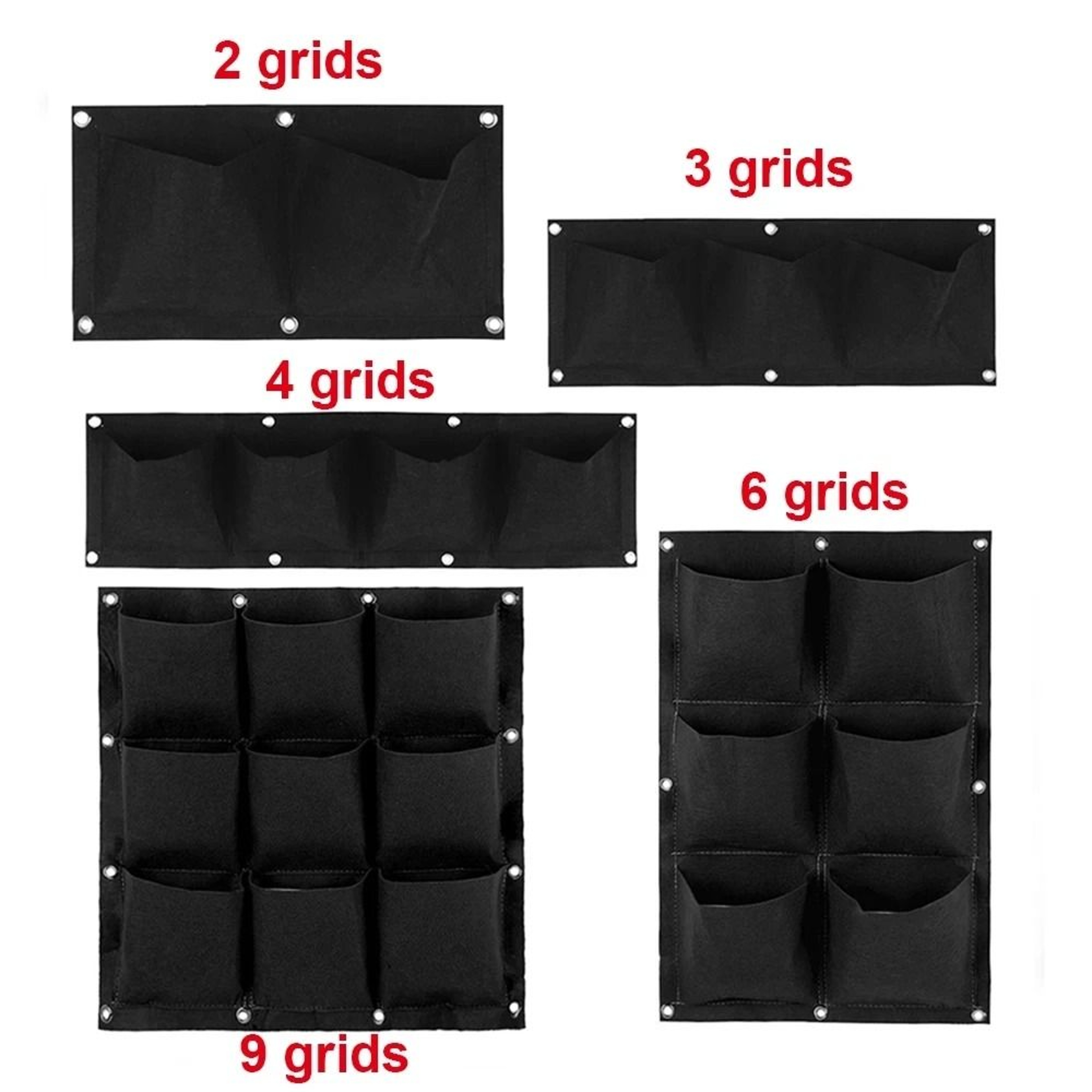 Multi Pocket Wall Hanging Planter Bag For Herbs Flowers And Vertical Gardens 13
