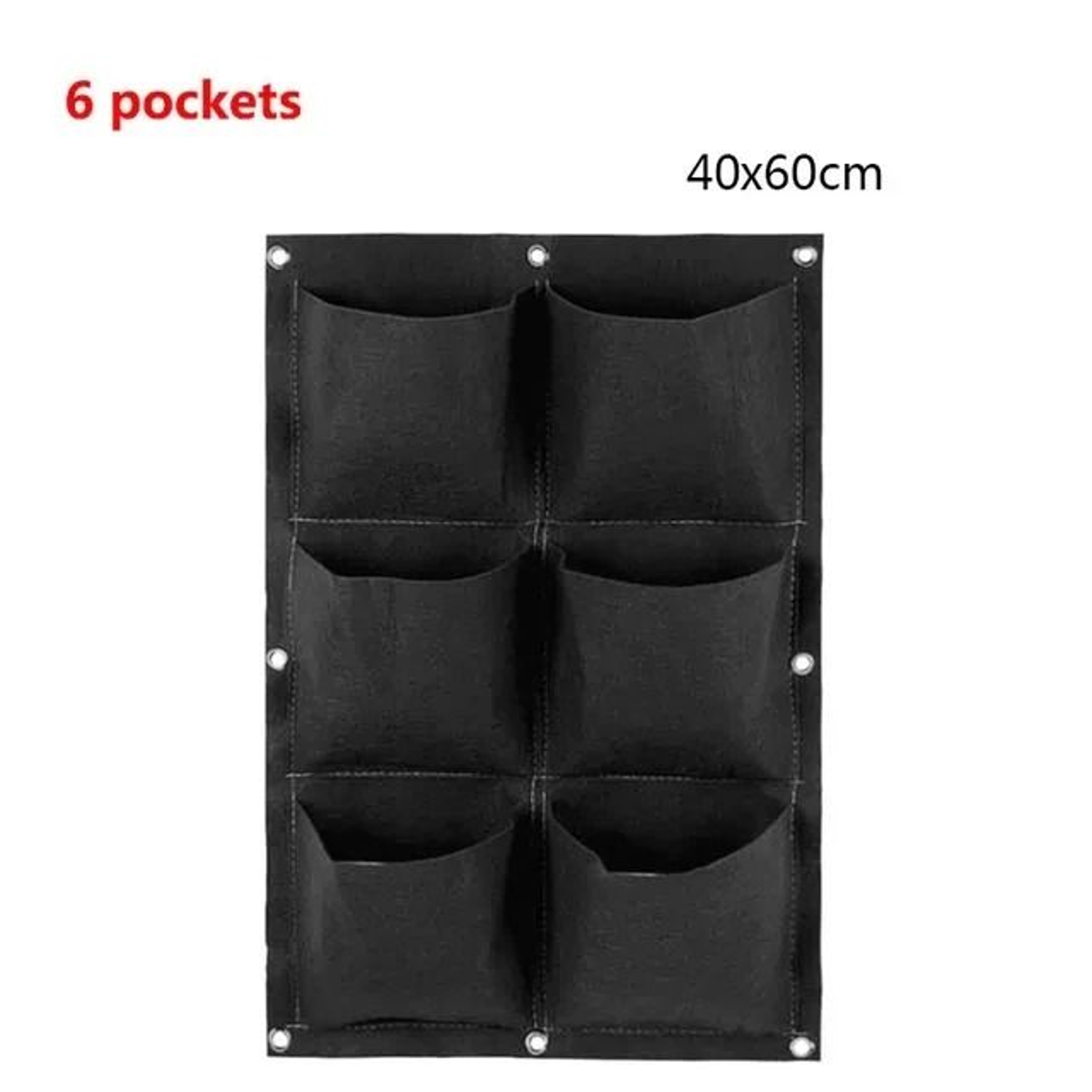 Multi Pocket Wall Hanging Planter Bag For Herbs Flowers And Vertical Gardens 7