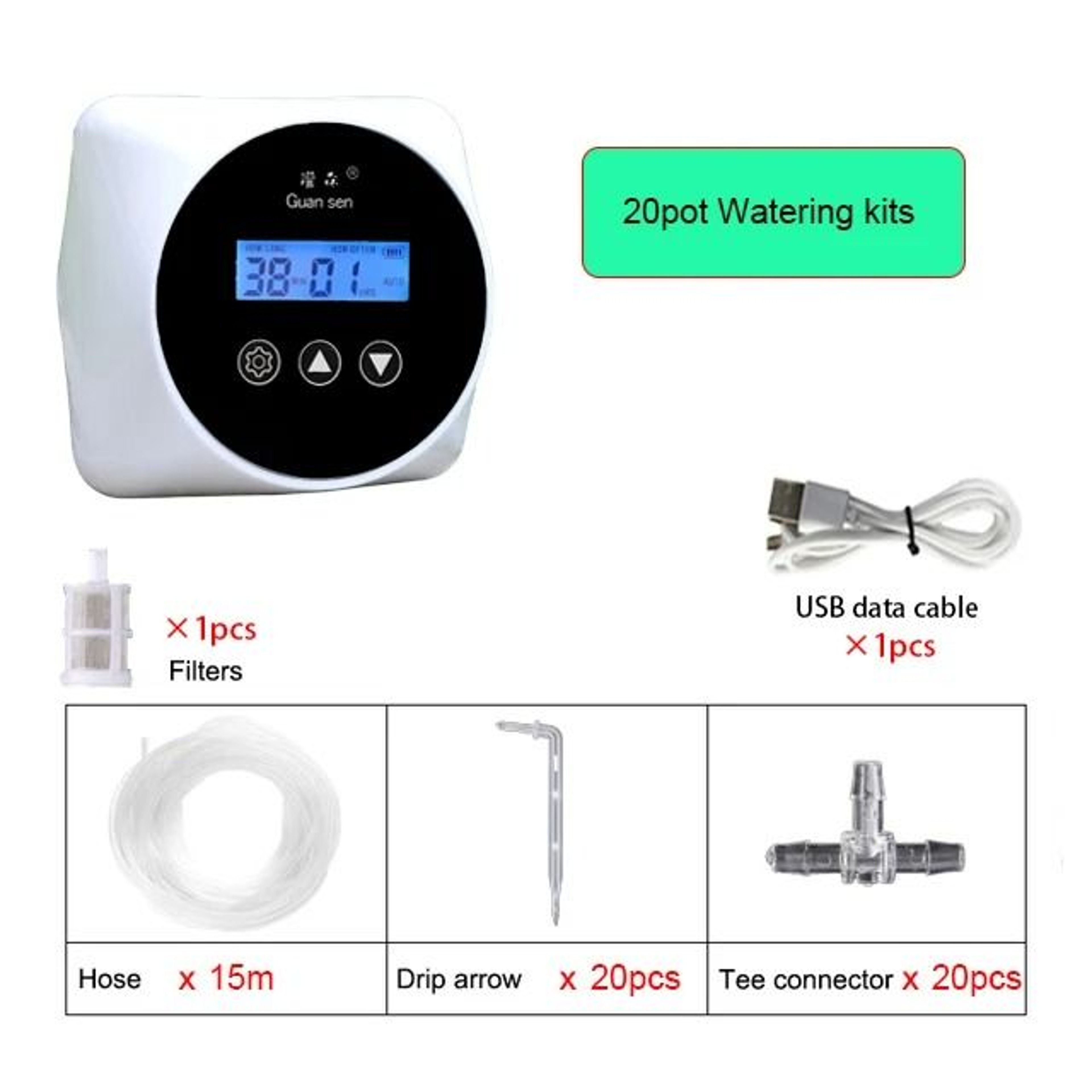 Automatic Drip Irrigation System With Timer Pump For Indoor Plants And Greenhouses 3