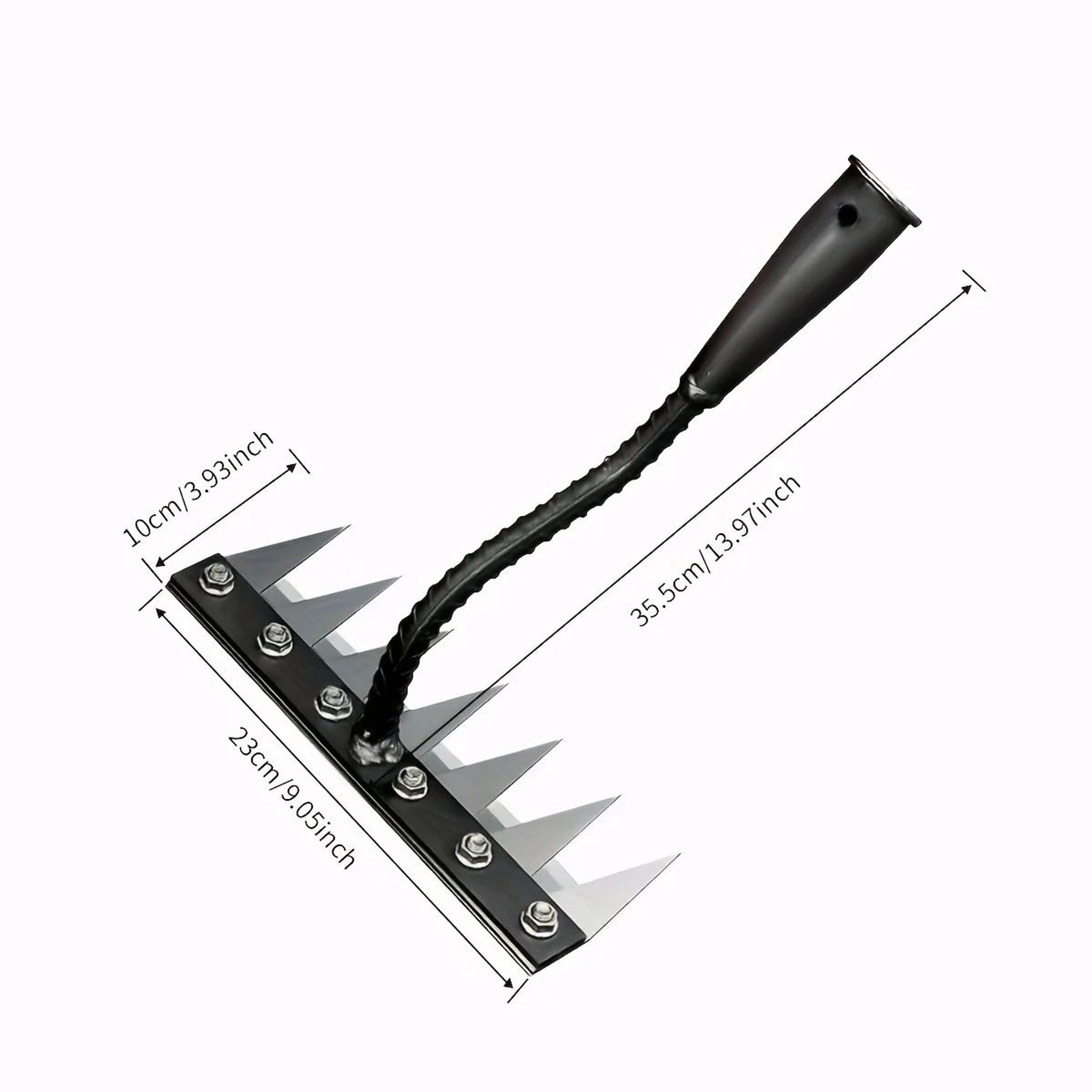 Heavy Duty Seven Teeth Steel Weeding Rake Head For Soil Cultivation 2