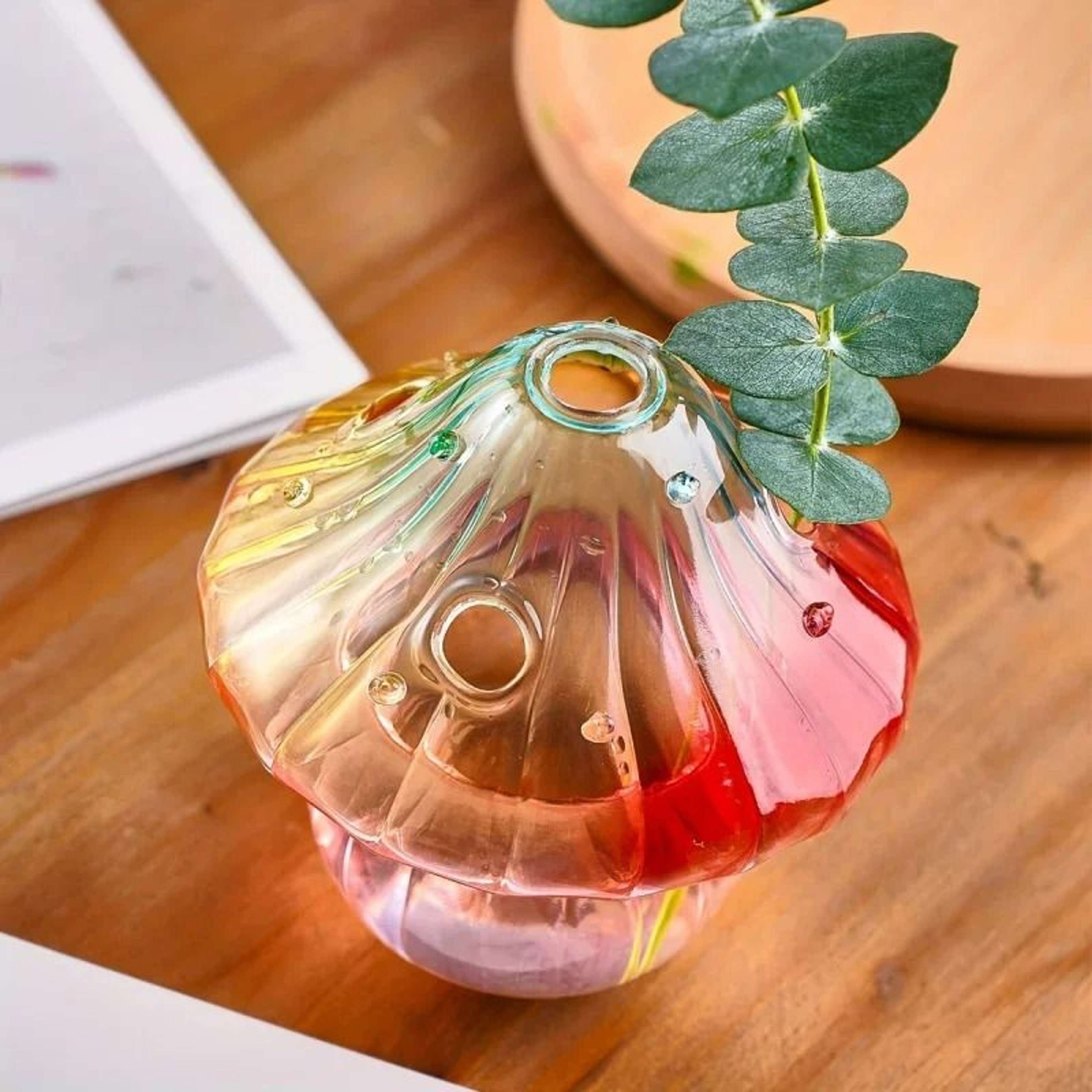 Colorful Mushroom Glass Vase For Flowers And Plant Cuttings 6