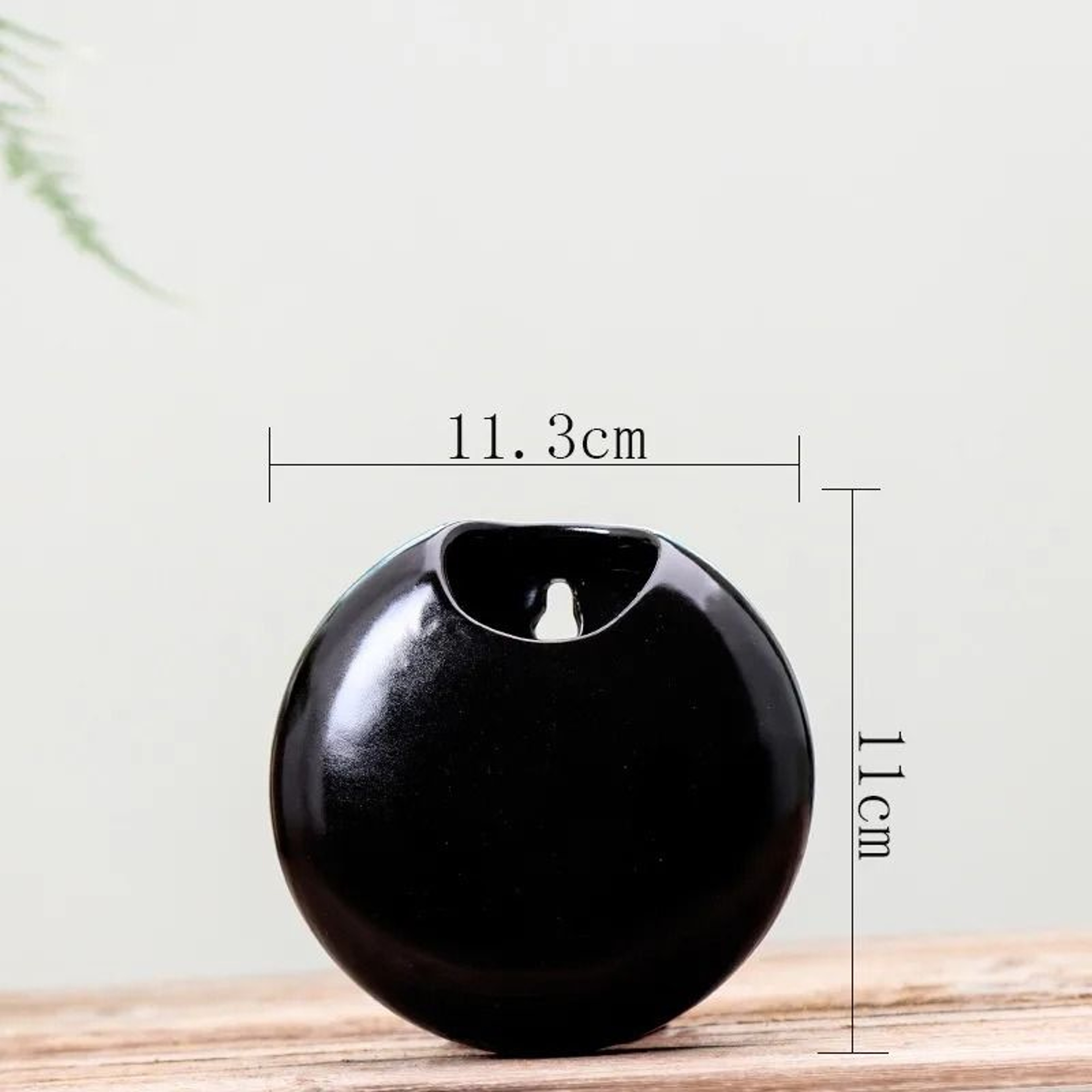 Retro Black And White Wall Mounted Ceramic Planter 1