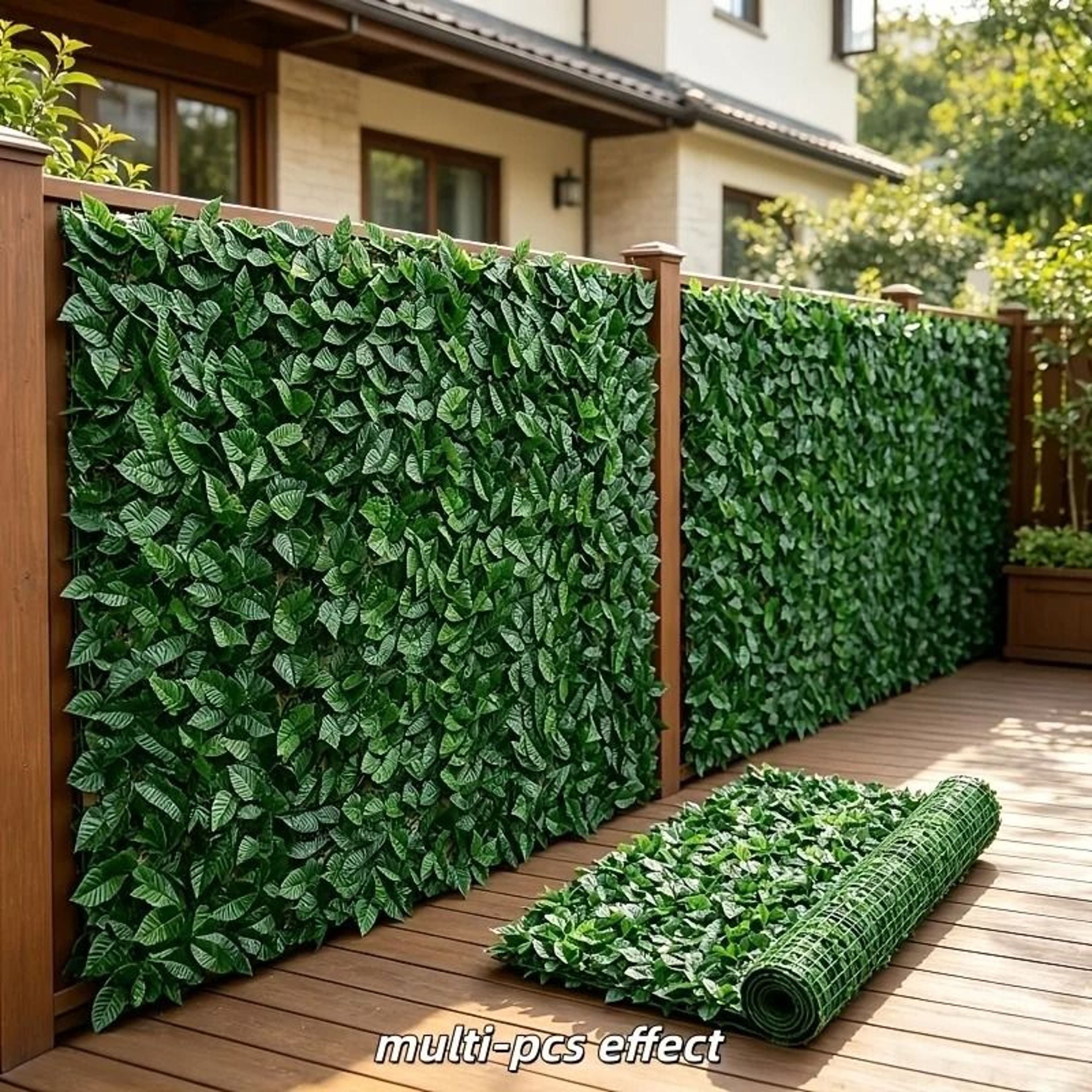Artificial Leaf Privacy Fence Screen For Lush Garden Balcony And Porch Decor 6