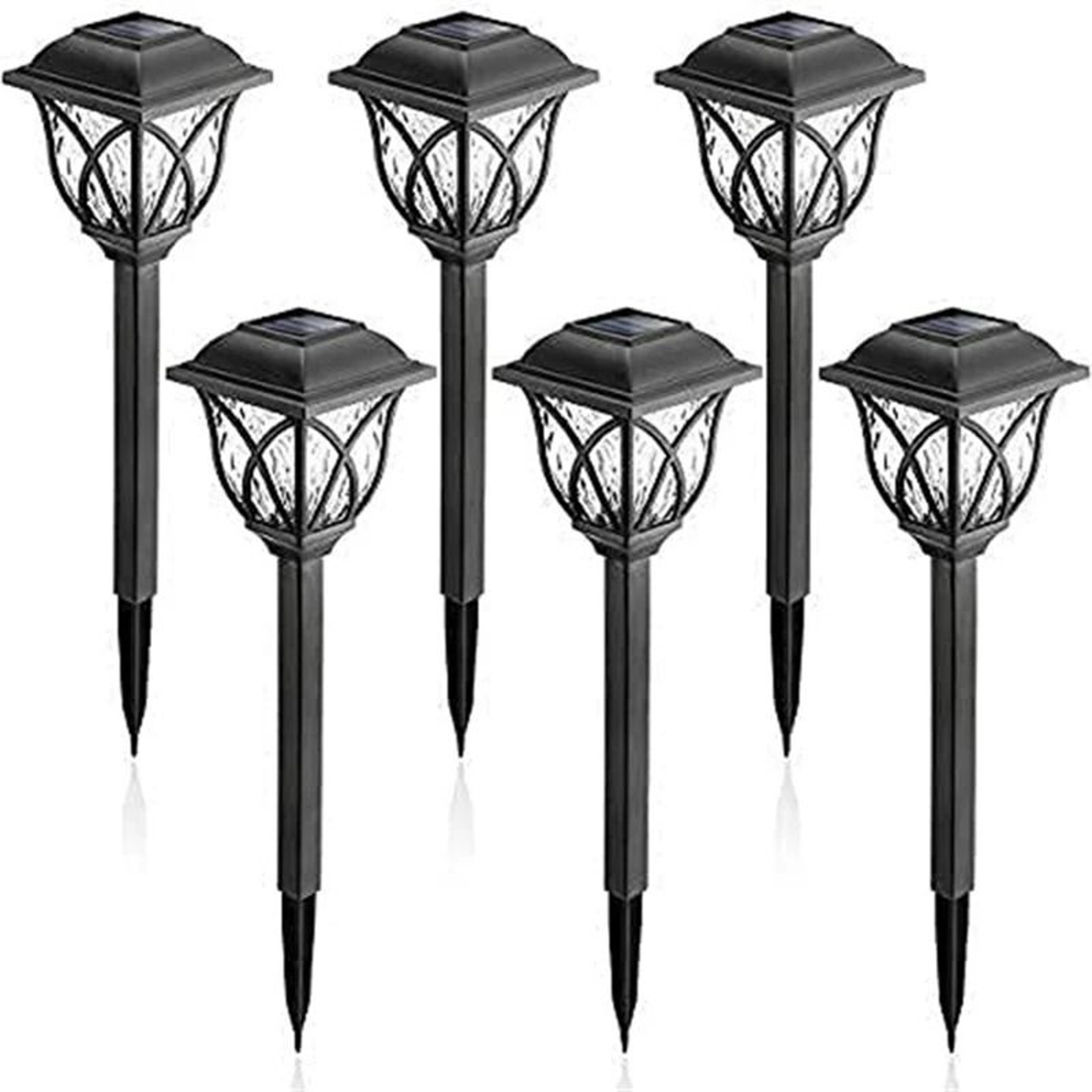 Retro Solar Pathway Lights With Warm Glow For Garden Walkway And Patio 2