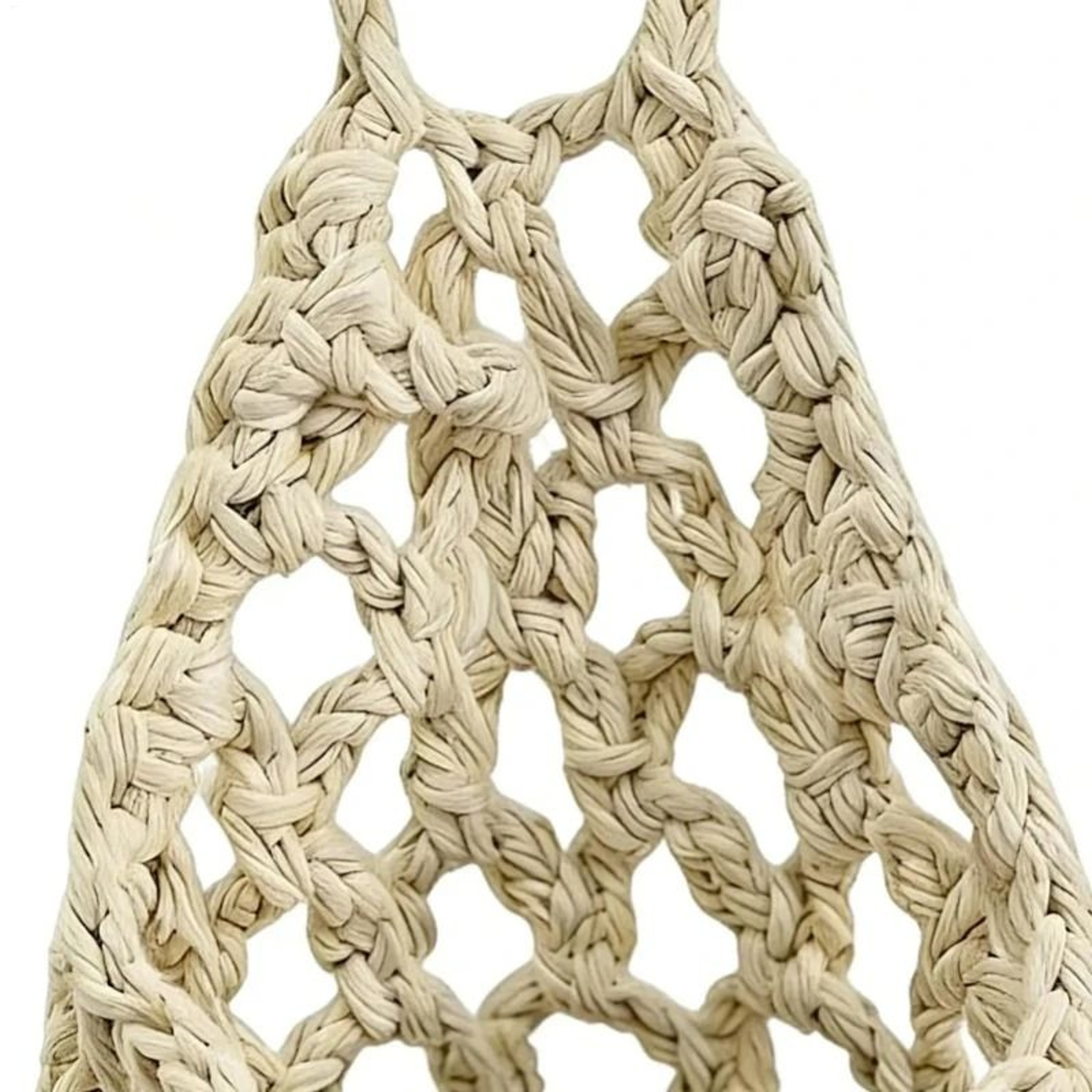 Boho Macrame Plant Hanger And Woven Hanging Storage Basket 7