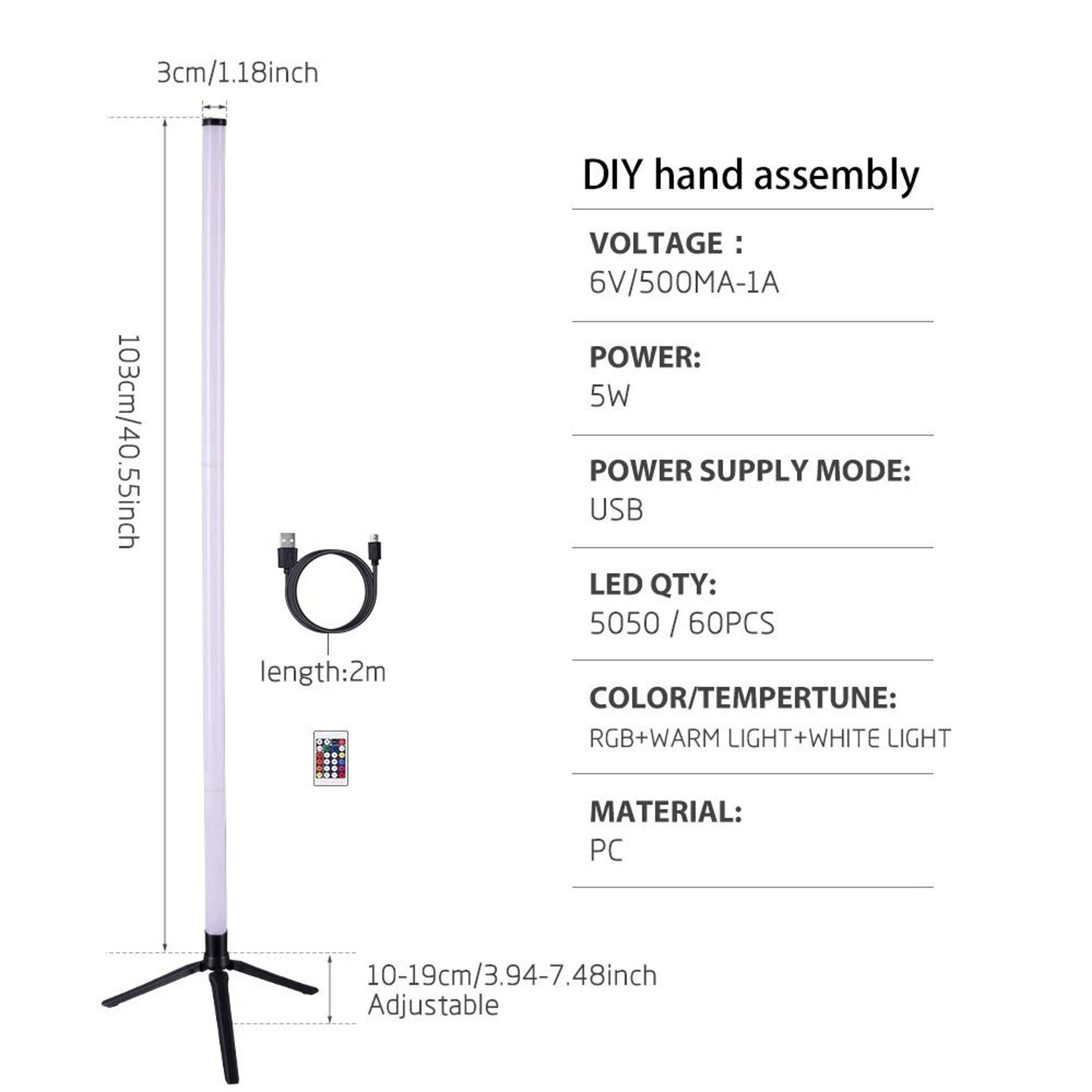Immersive Music Reactive LED Standing Light 5