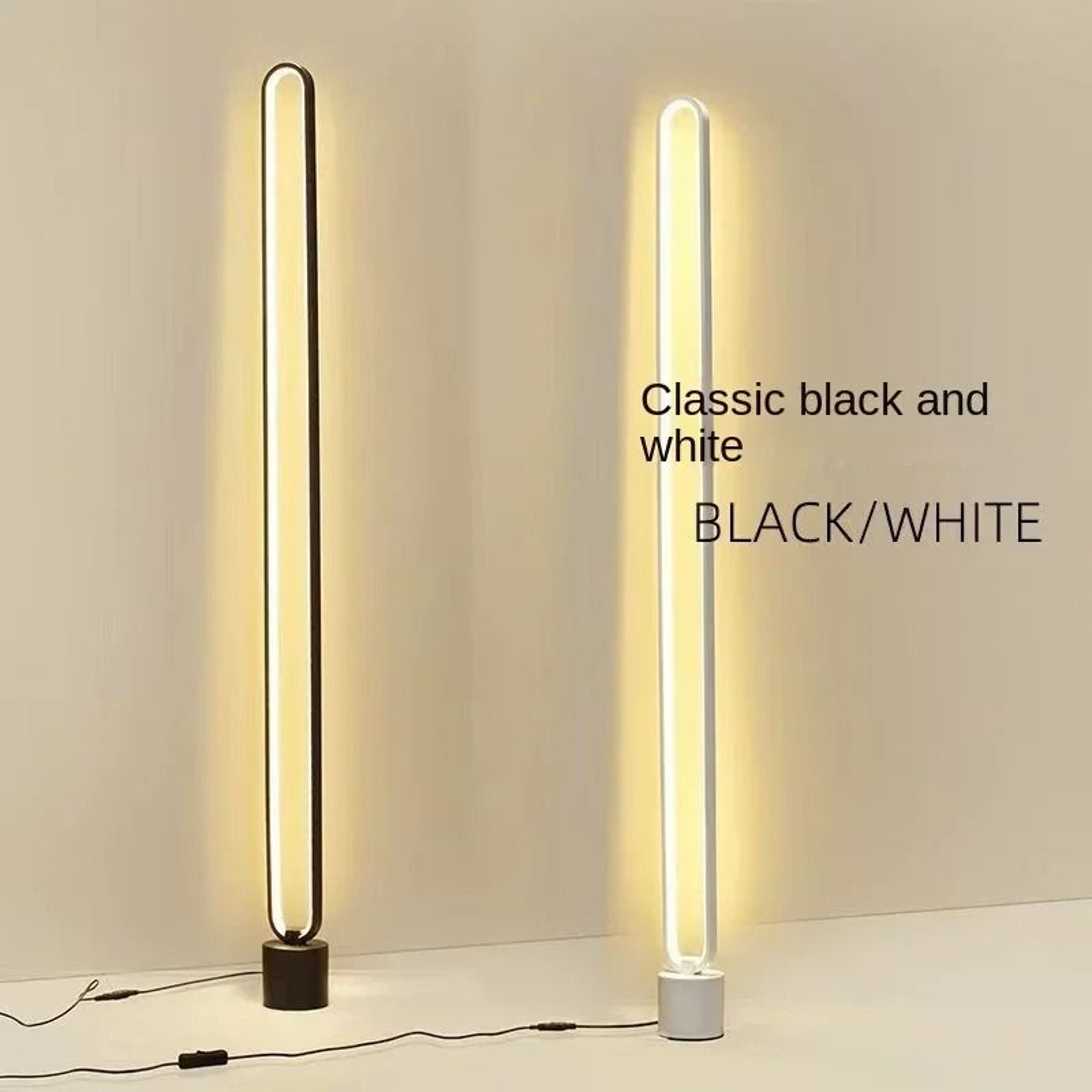 Minimalist RGB LED Floor Lamp With Remote Dimming And Eye Friendly Light 15