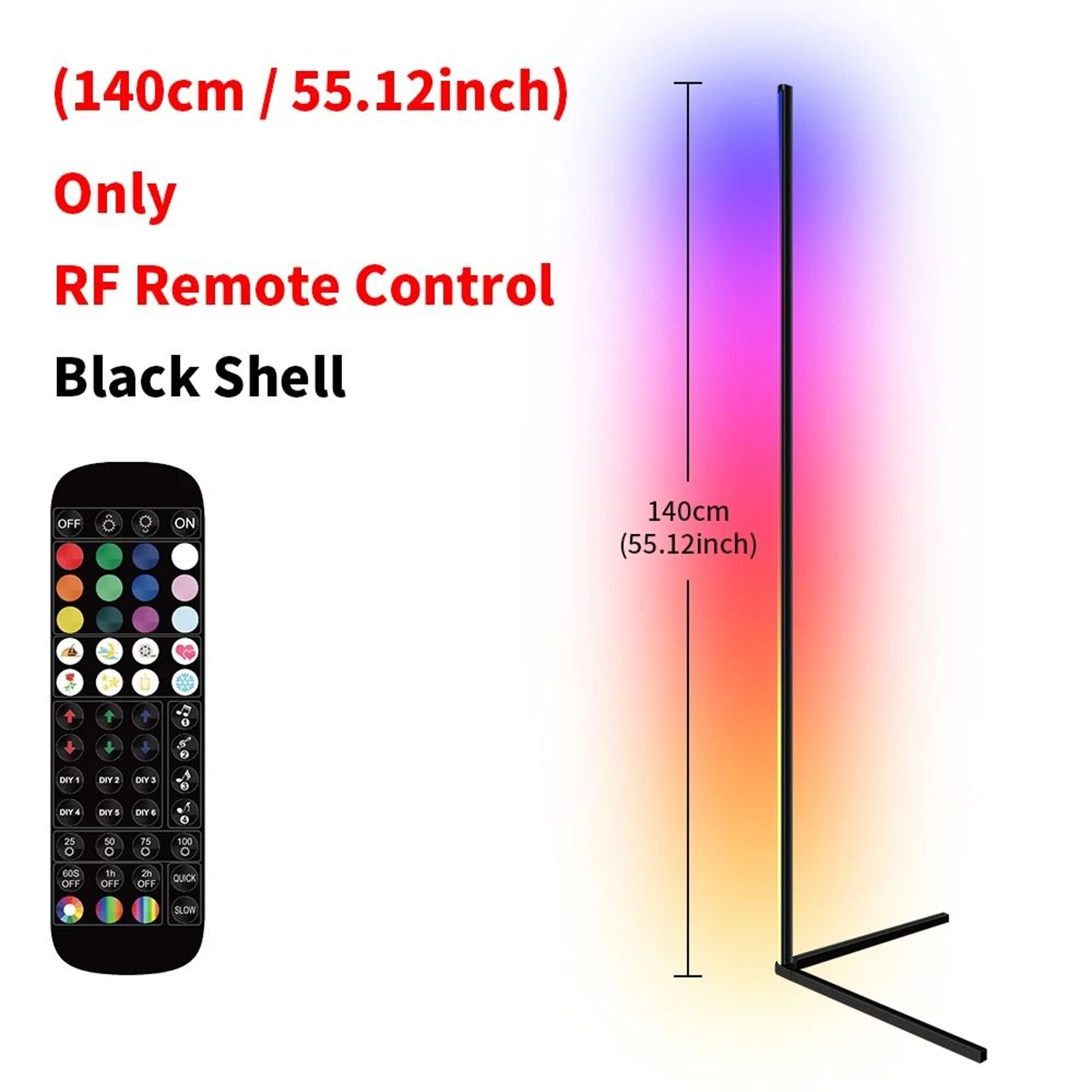 Smart RGB Corner Floor Lamp With App Control For Relaxing Nordic Ambience 1