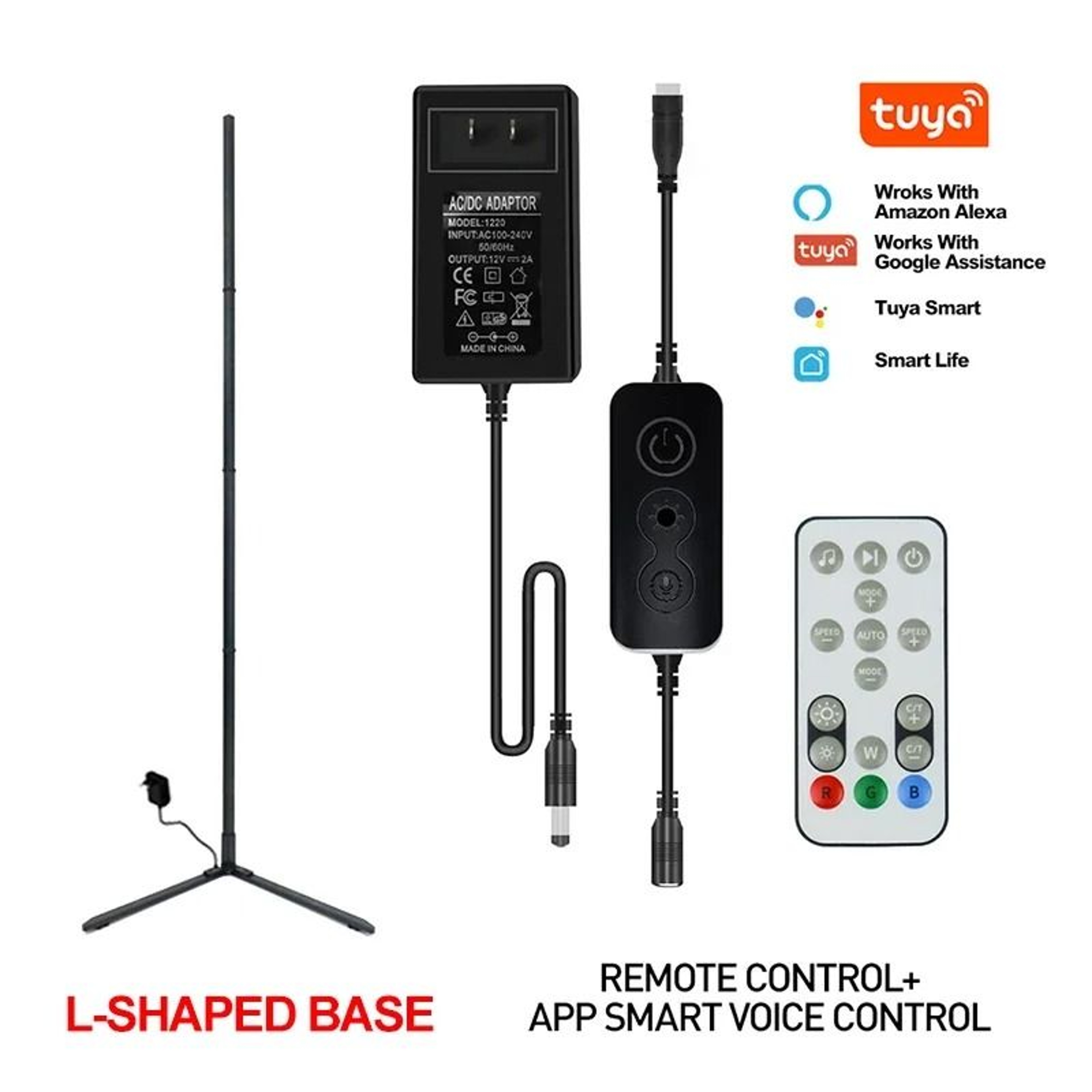 Smart RGB Corner Floor Lamp Pair With App And Remote Control 2
