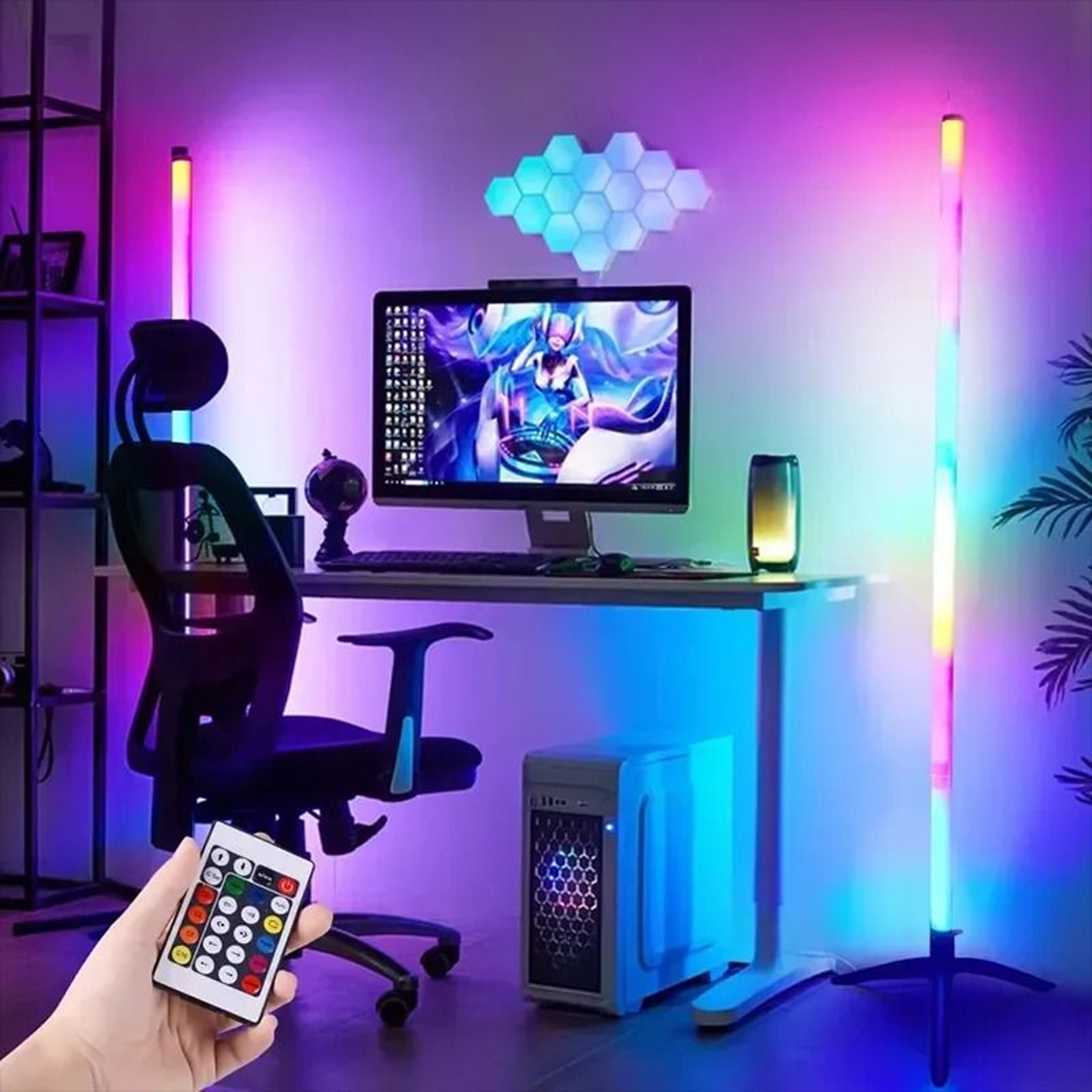 LumiVibe 103CM Smart RGB Corner Floor Lamp 5