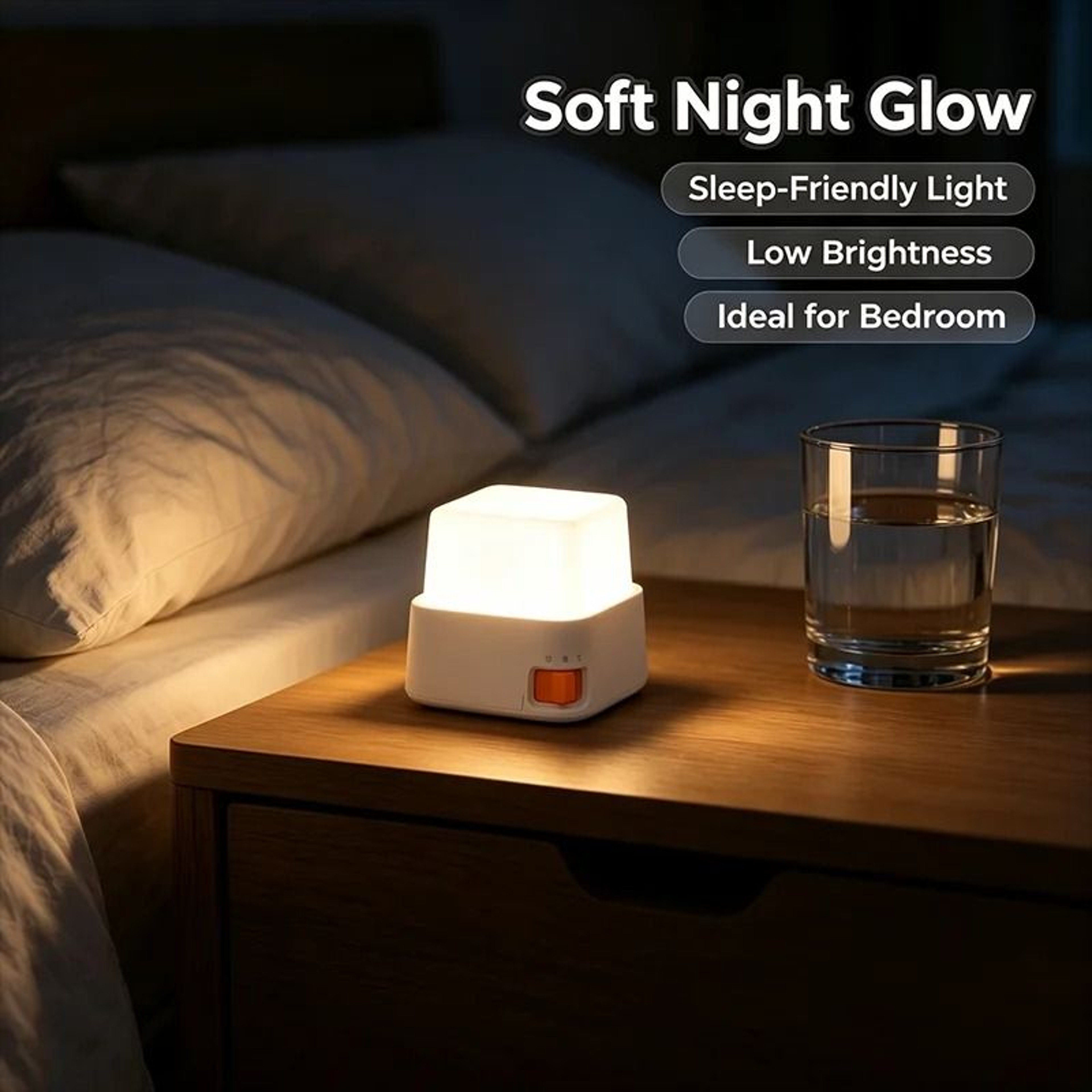 Rechargeable Mini Keyboard Night Light For Cozy Bedside And Desk Decor 7