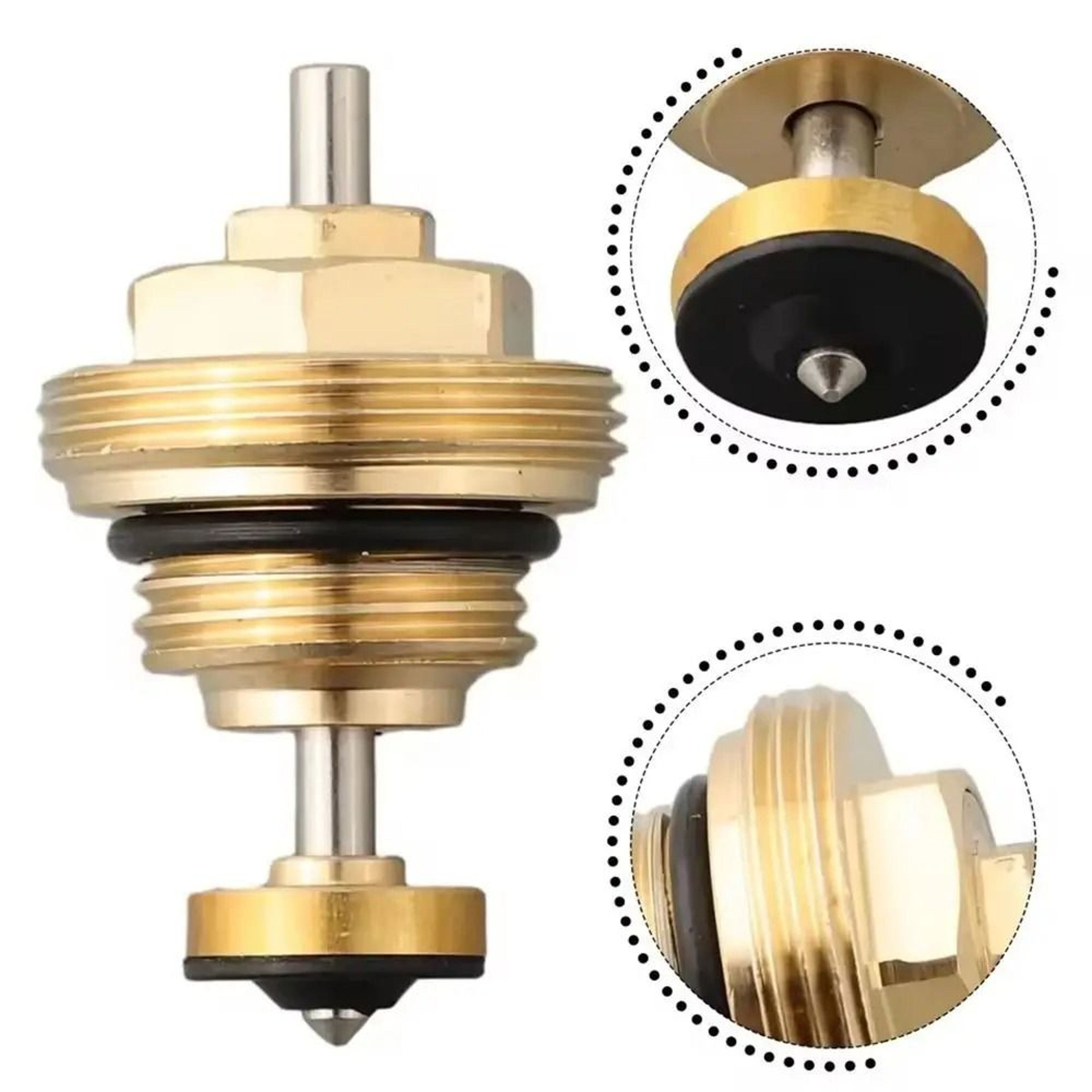 M30 Brass Underfloor Heating Manifold Valve Insert 5