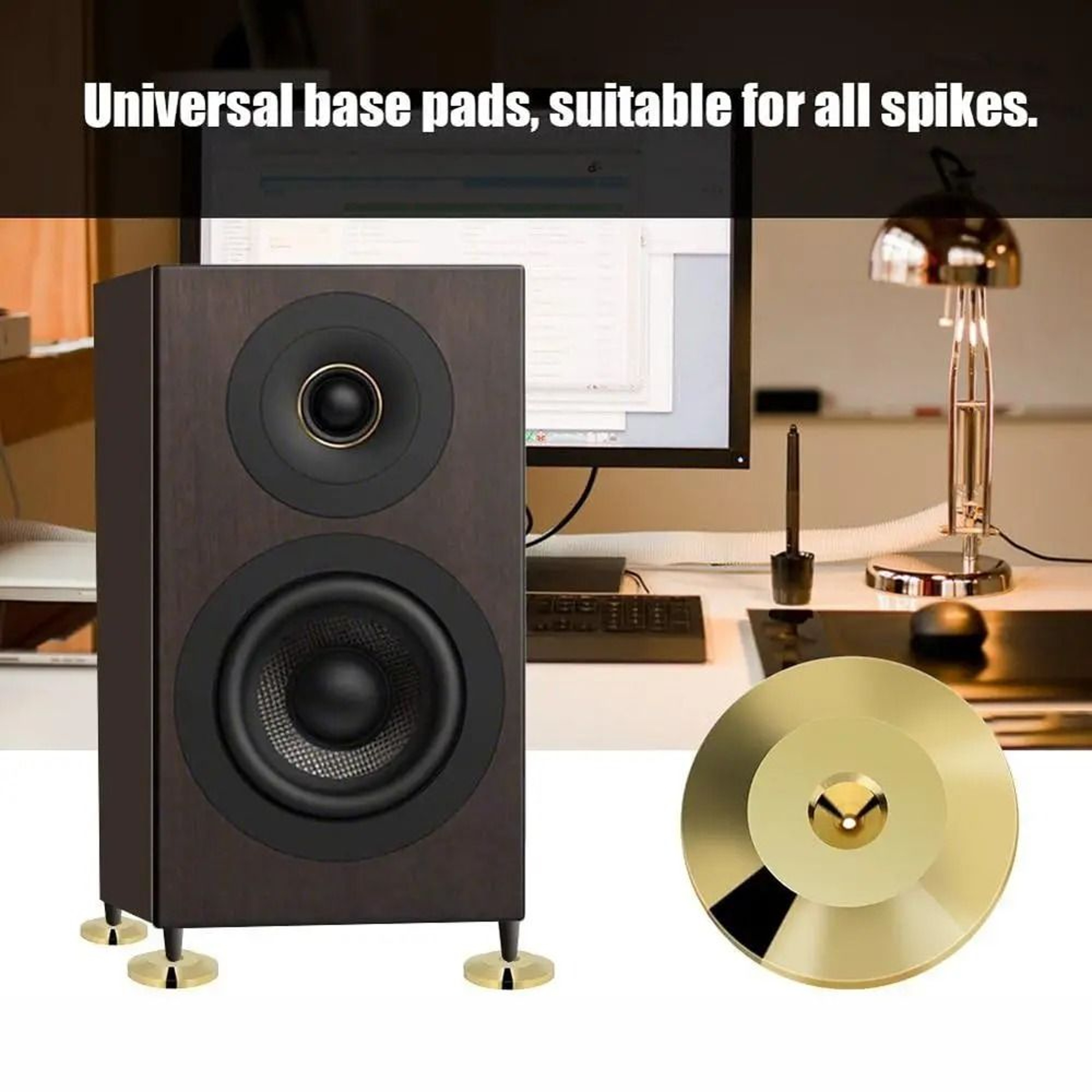 Gold Copper Speaker Isolation Feet Pads 25MM By 5MM 6