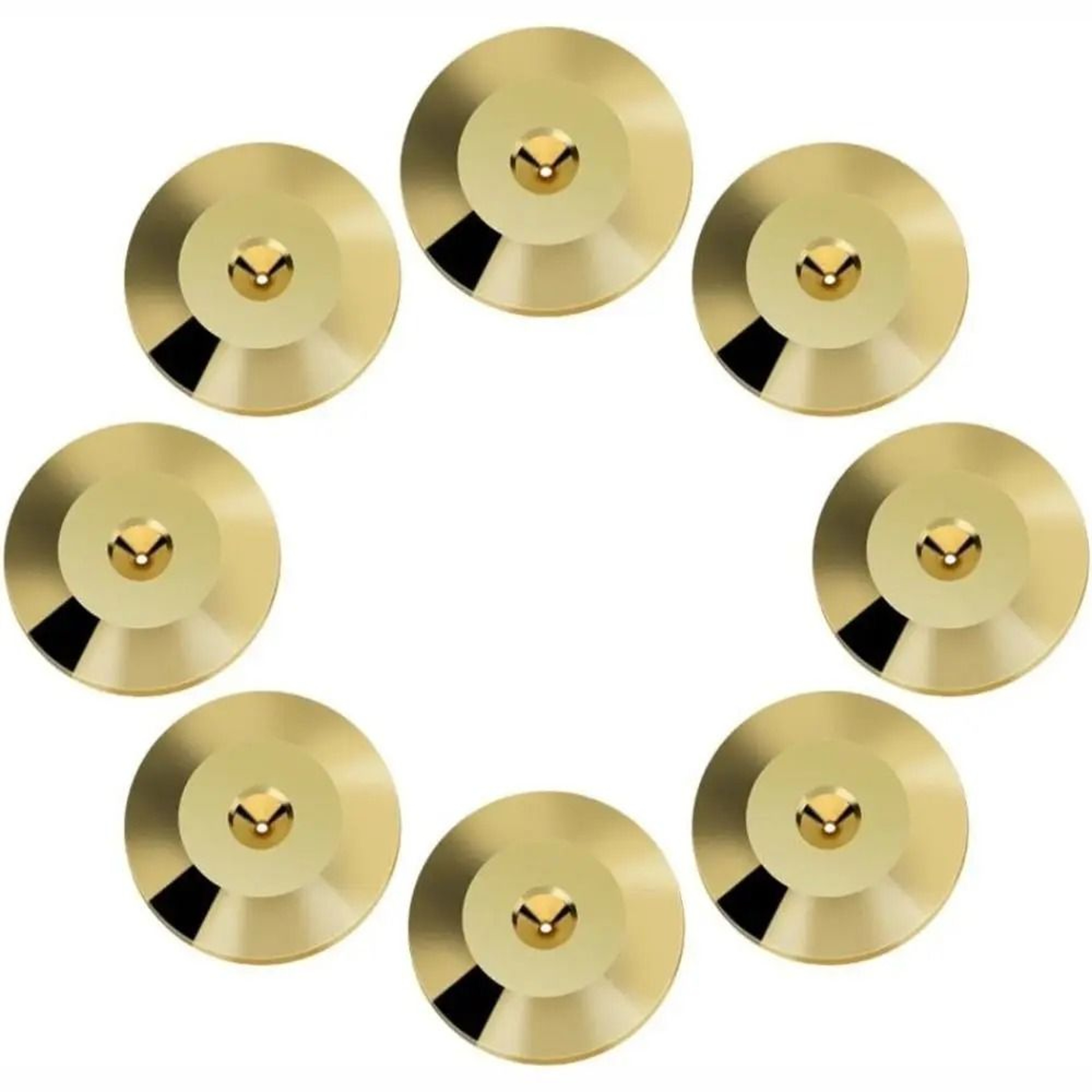 Gold Copper Speaker Isolation Feet Pads 25MM By 5MM 8