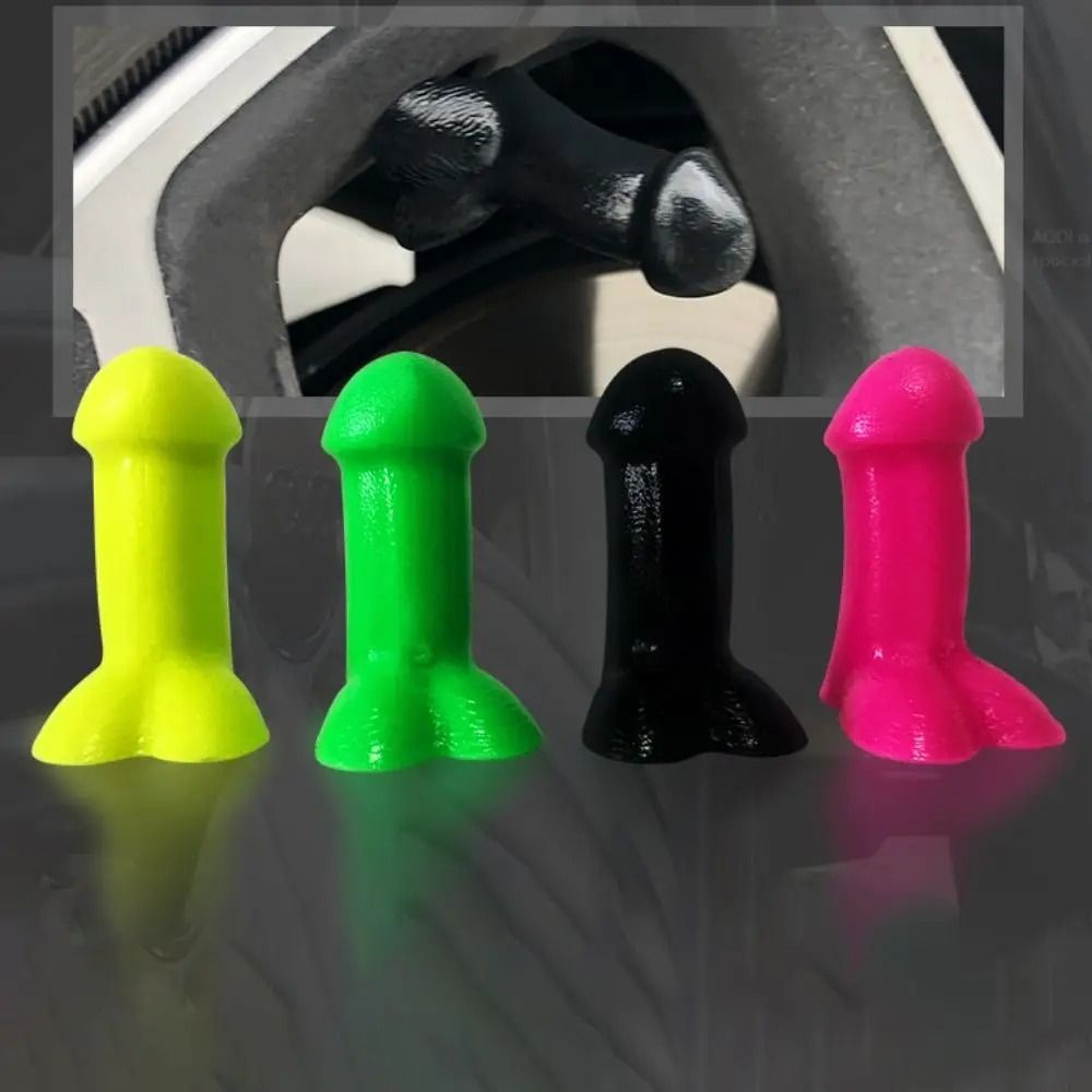4 Piece Funny Novelty Dustproof Tire Valve Stem Caps 8