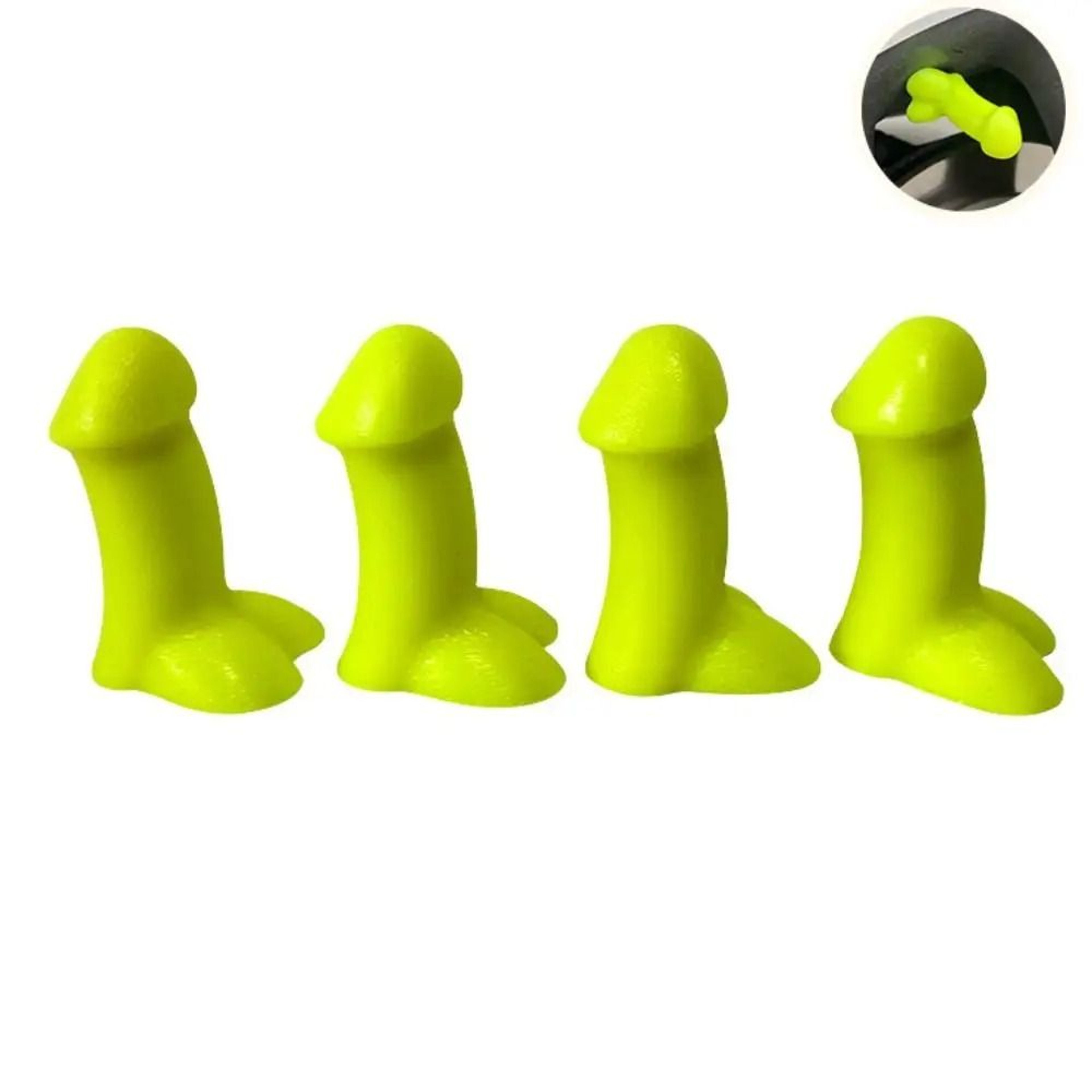 4 Piece Funny Novelty Dustproof Tire Valve Stem Caps 3