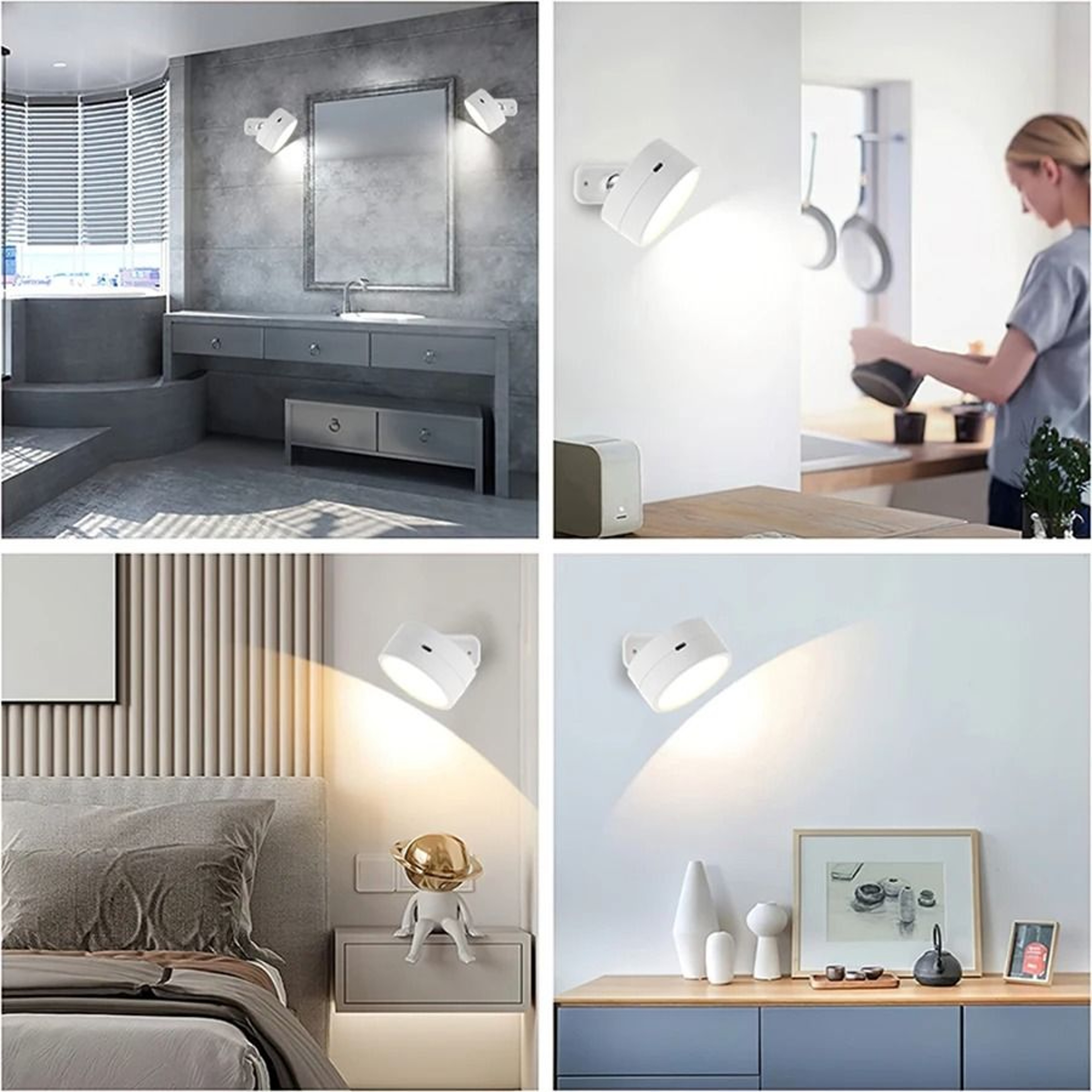 Rechargeable RGB Magnetic Wall Light With Remote Control 5