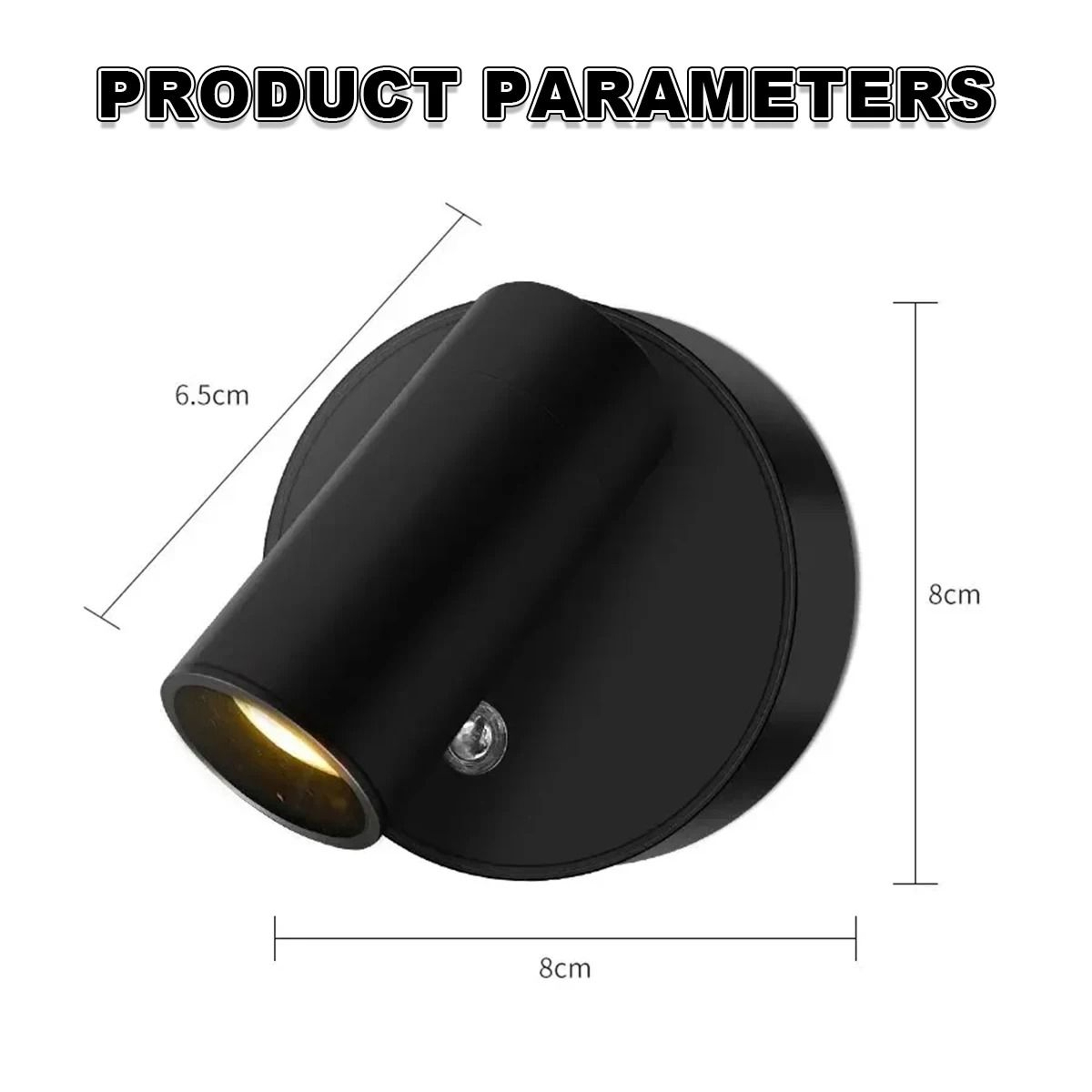 MoodGlow Magnetic Rechargeable Touch Wall Lamp 3