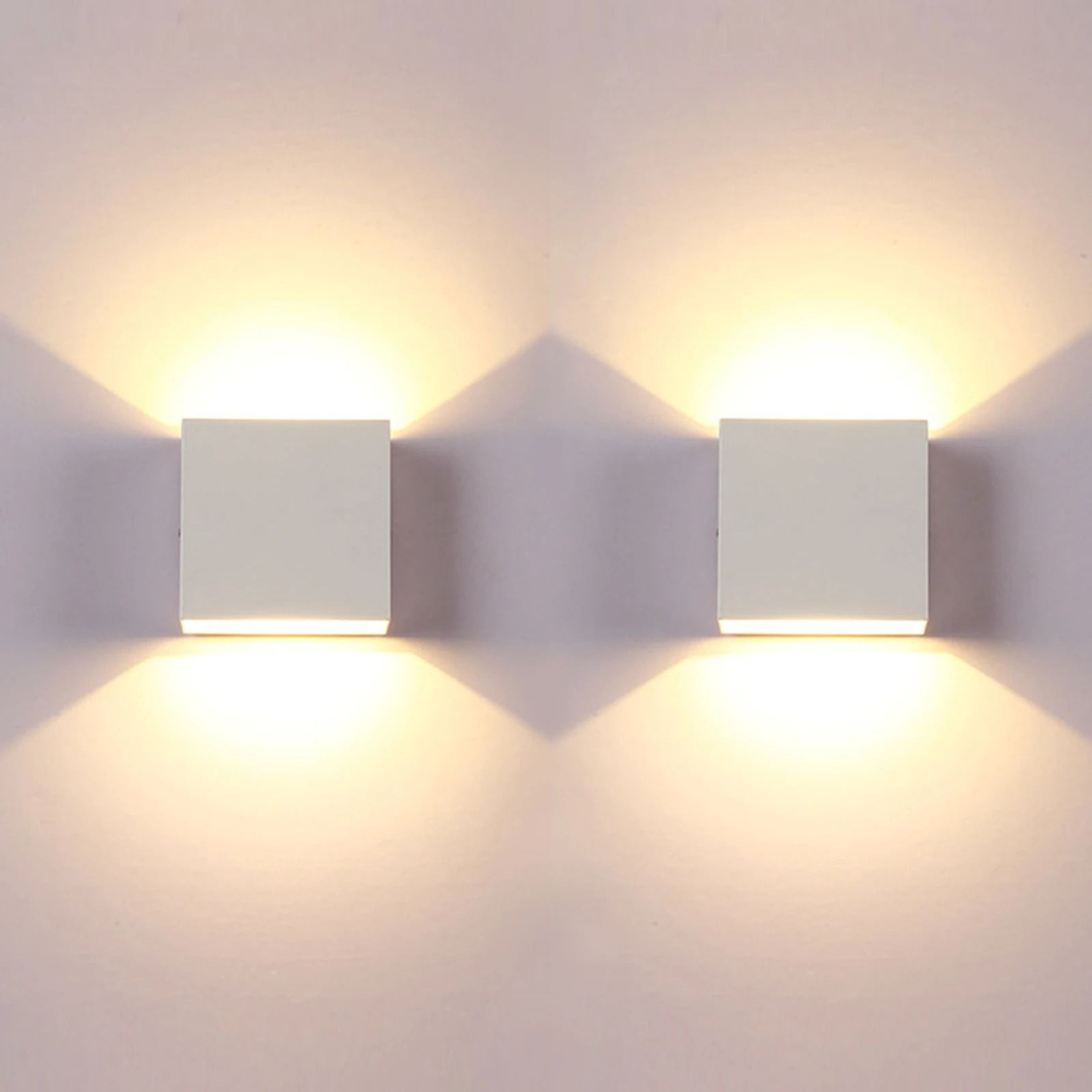 LumaCast 6W White Up Down LED Wall Sconce 0