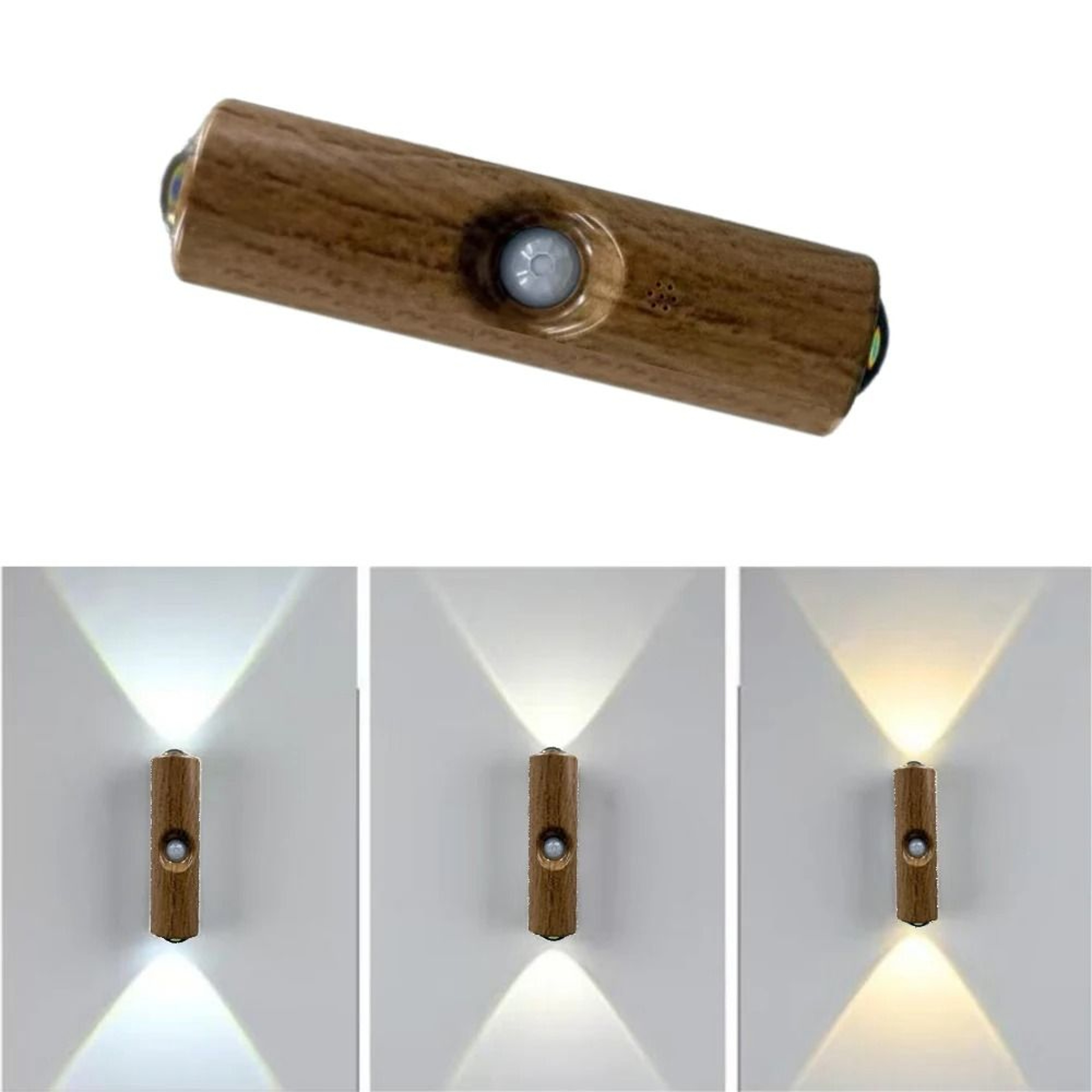 Dual Cat Eye Rechargeable Motion Sensor Wall Light 2