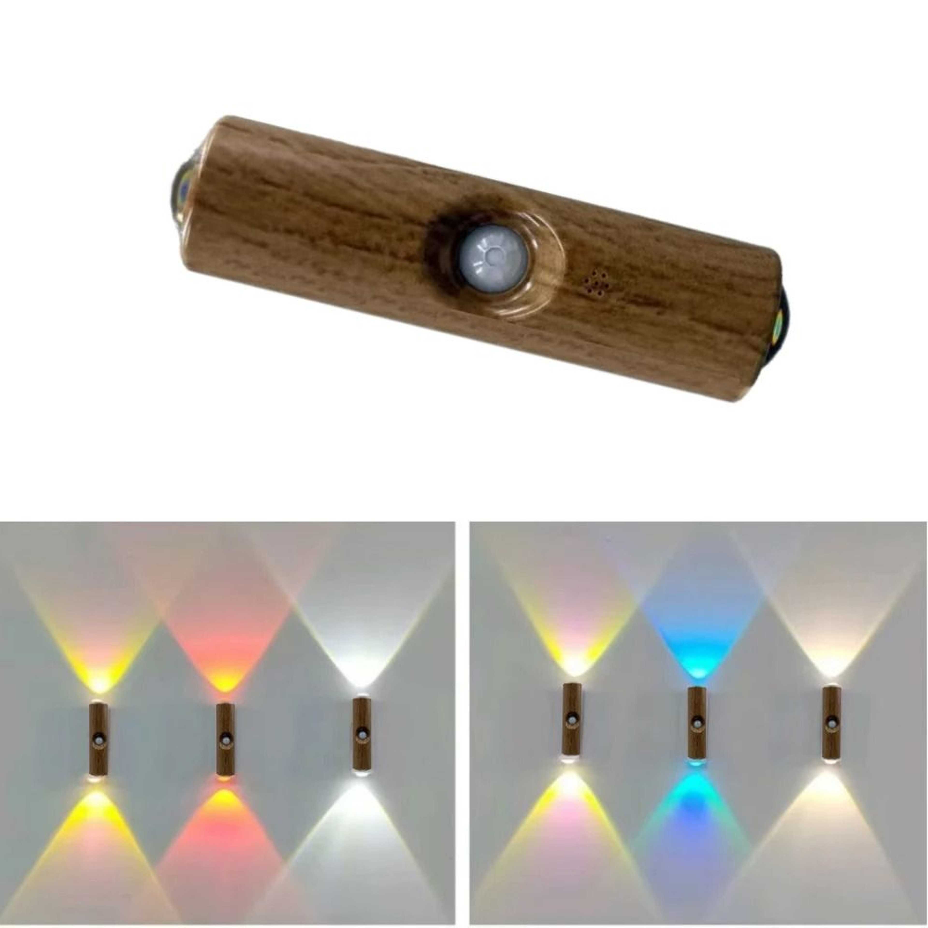 Dual Cat Eye Rechargeable Motion Sensor Wall Light 4