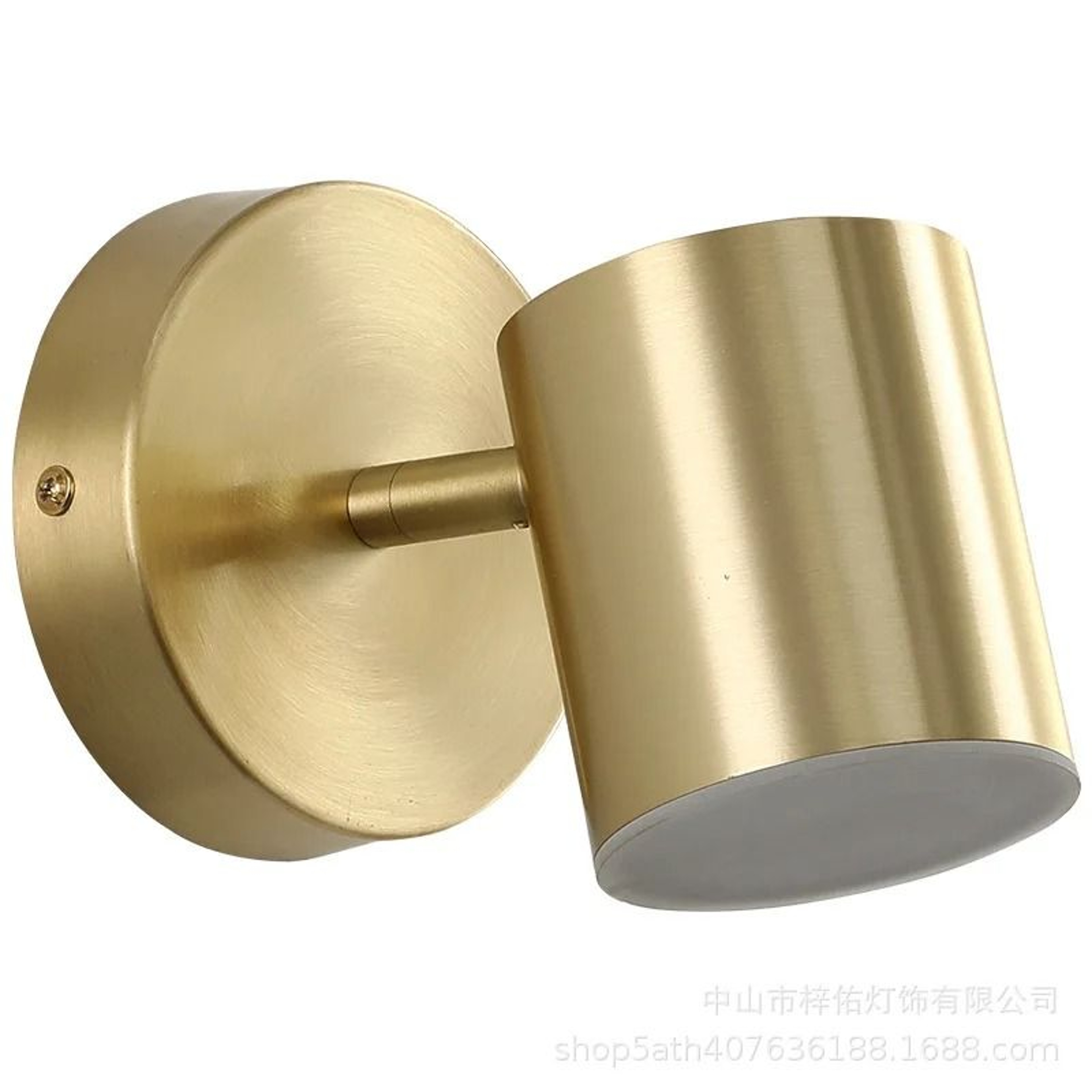 Nordic Rotating Gold Wall Lamp Modern Mirror Accent Light 7