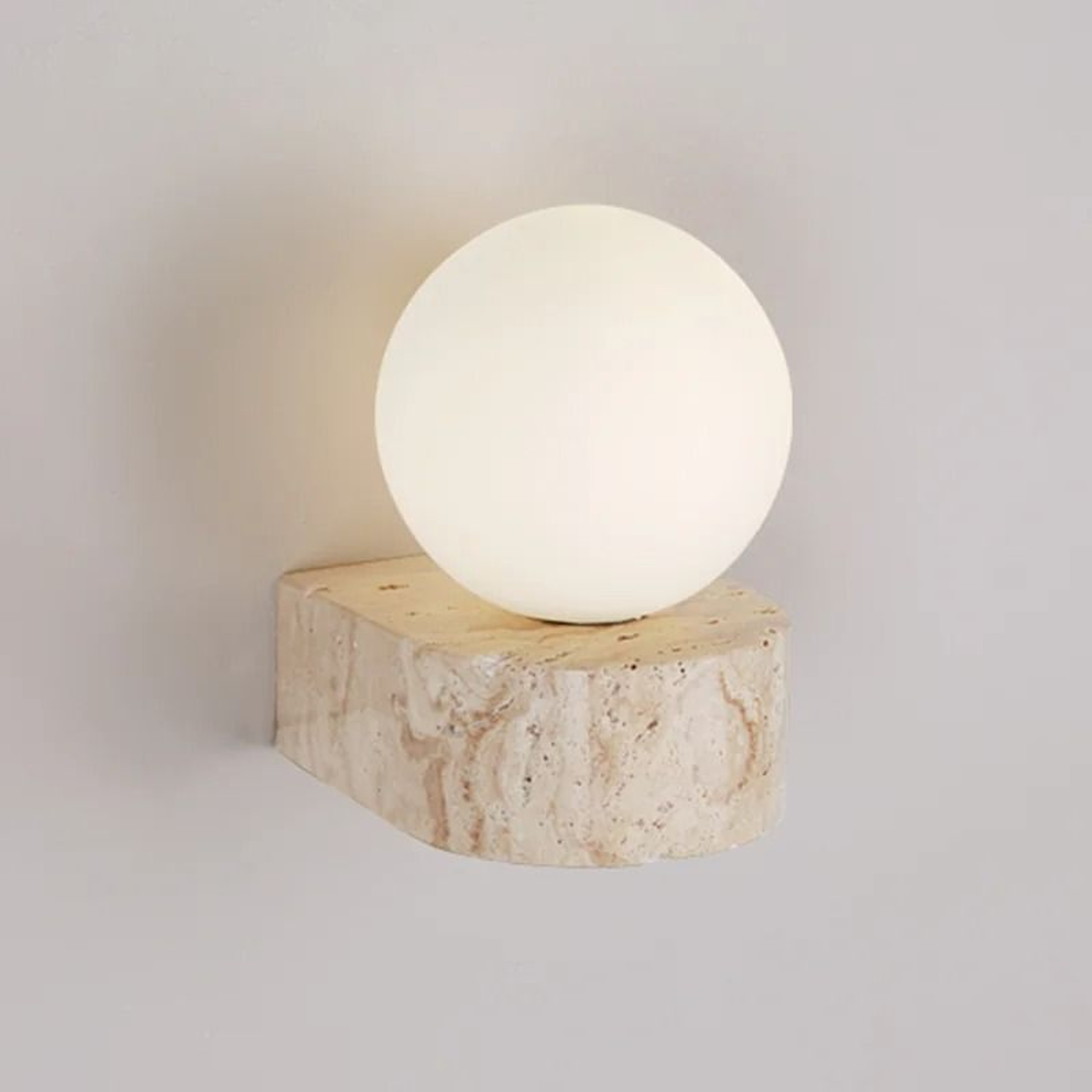 Japanese Retro Glass LED Wall Sconce Warm Bedside Light 7