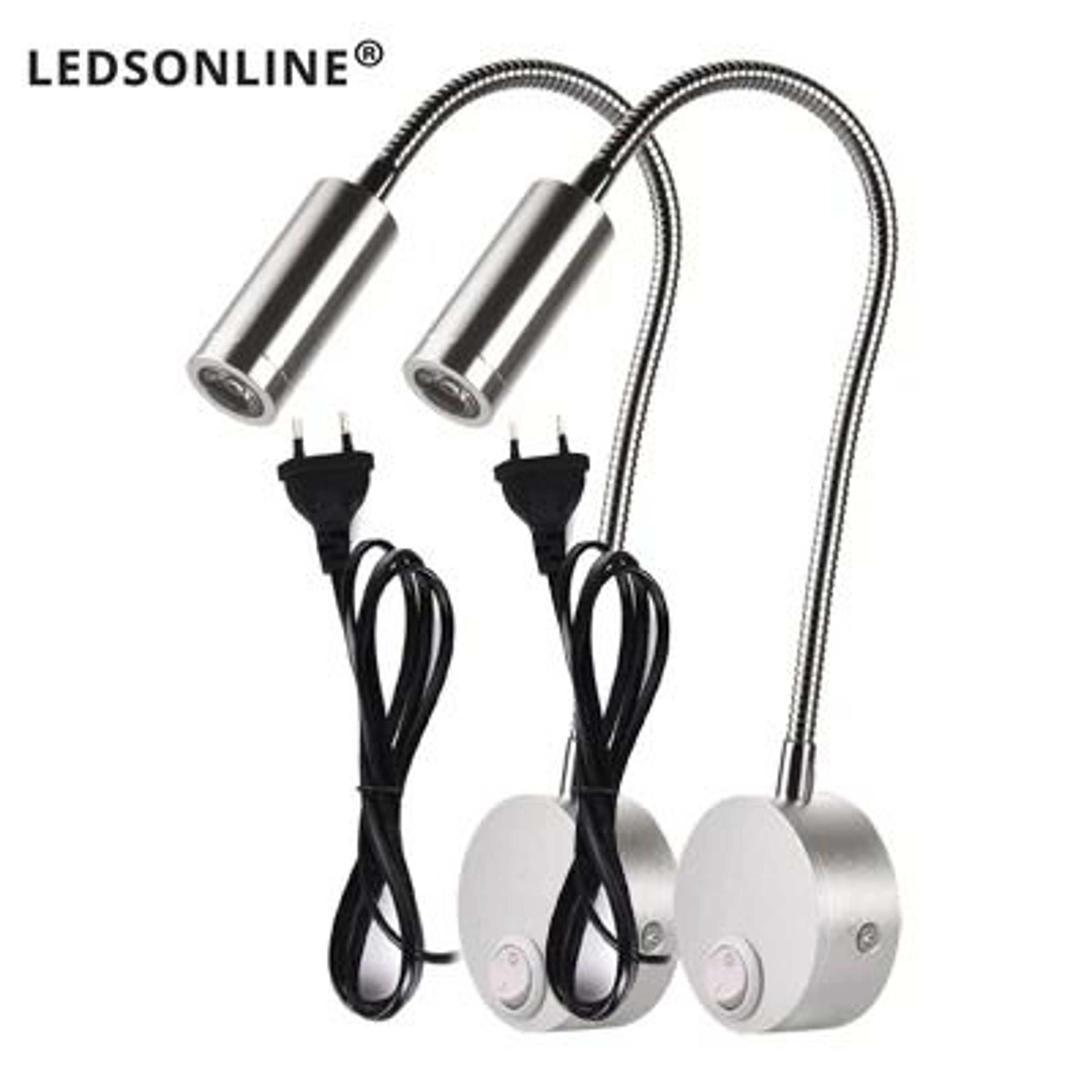 2 Piece Modern Wall Sconce Set Bedroom Bedside Lights 7